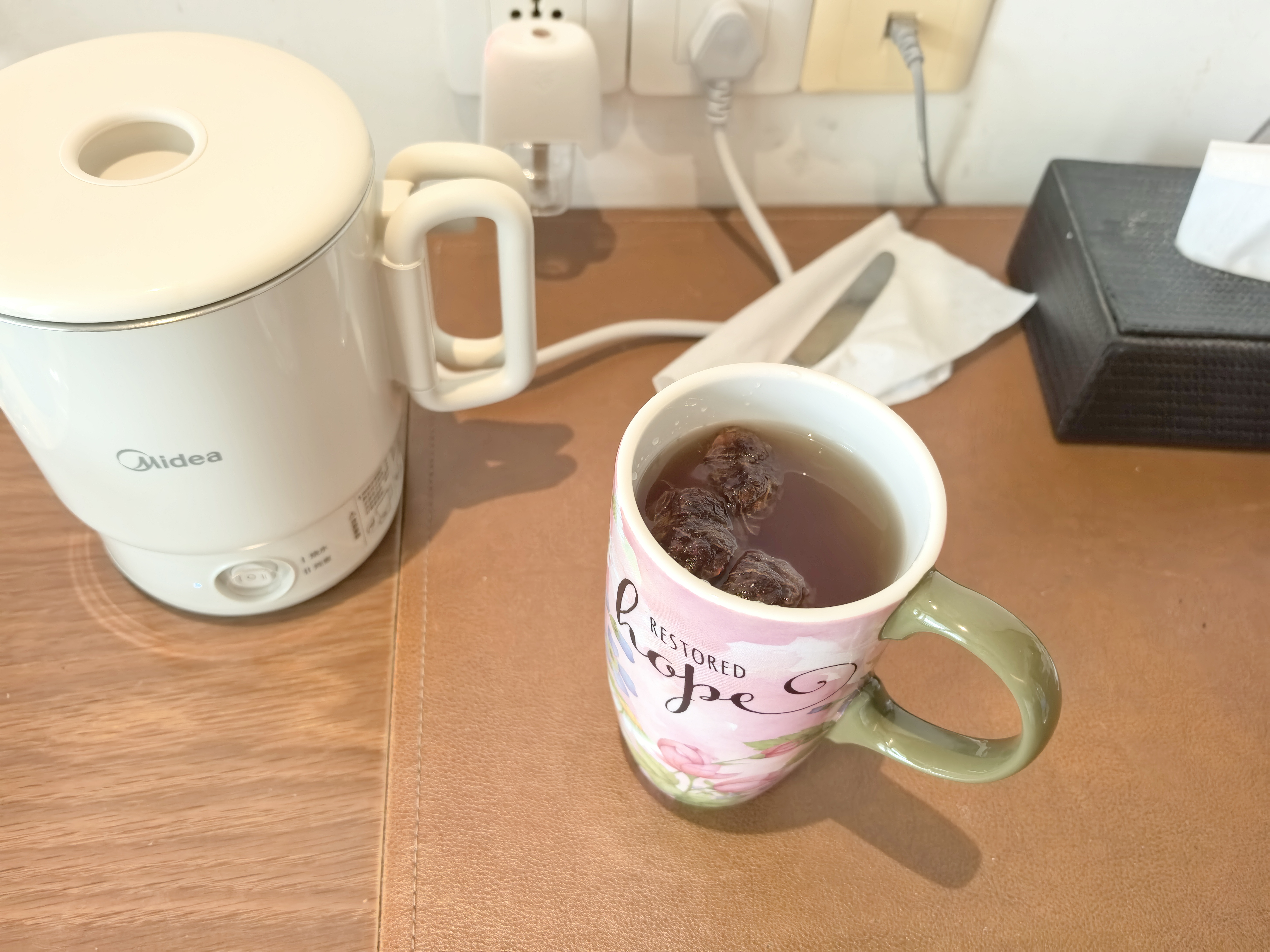 爱屋格林陶瓷马克杯带盖女生高颜值杯子大容量咖啡杯家用喝水杯生日礼物 陌上花开3LTM5877N 实拍图