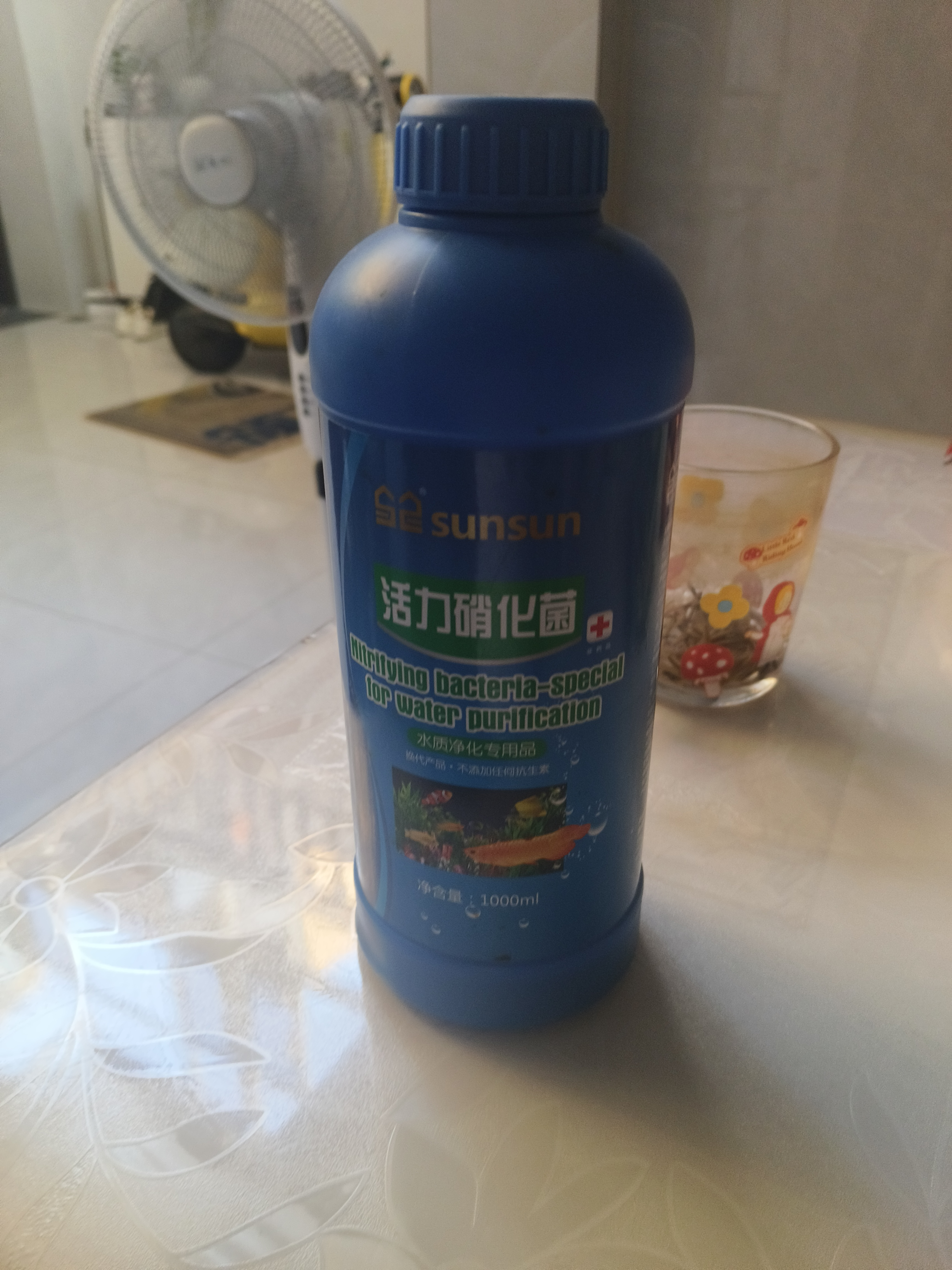 森森（SUNSUN）硝化细菌水族鱼缸消化细菌水族箱养鱼用品 1000ml活力硝化菌（蓝瓶装） 实拍图