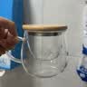 忆壶茶（YIHUTEA）茶杯玻璃茶具加厚喝水杯子茶水分离杯带过滤耐高温男女泡茶马克杯 竹盖泡茶杯400ml 实拍图