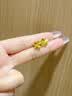 中国黄金（CHINA GOLD）18K金耳钉女士轻奢百搭幸运四叶草耳饰情人节生日礼物送女友老婆 18K四叶草耳环 约0.2g 实拍图