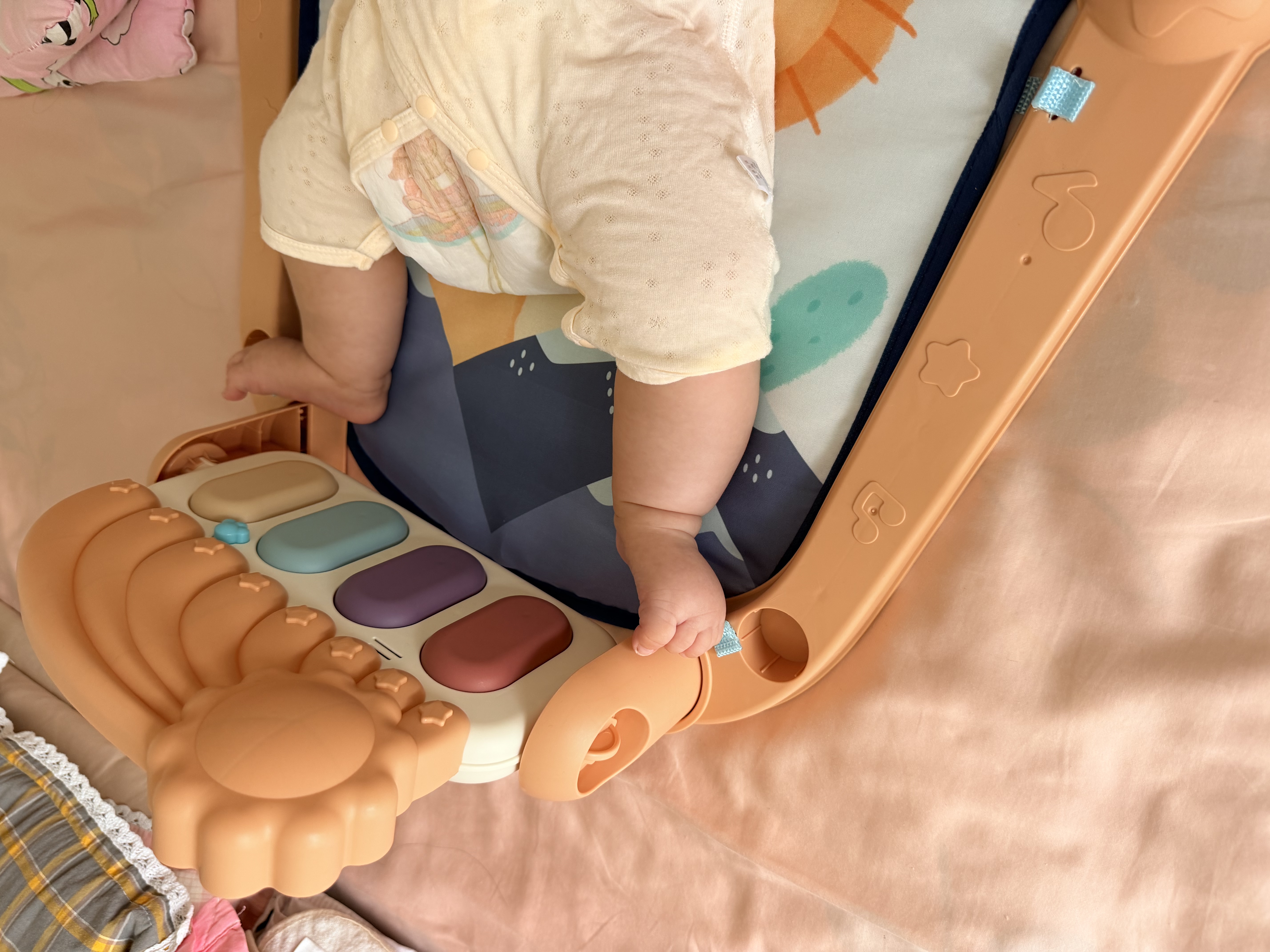 喜迪奇婴儿脚踏钢琴玩具健身架宝宝安抚哄娃神器床铃新生儿满月见面礼物 实拍图