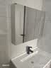 欧帝奴（OUDINU）智能浴室柜 卫生间奶油风陶瓷一体盆洗手洗脸盆柜卫浴洗漱台 组合 智能镜柜-陶瓷盆带配件 80cm 实拍图