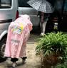 牧萌儿童雨衣带书包位男女童女孩小学生上学防雨开学必备2026新款 实拍图