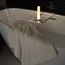 康尔馨五星酒店浴巾纯棉新疆长绒棉加大加厚男女成人浴巾奶白色800g运动 实拍图