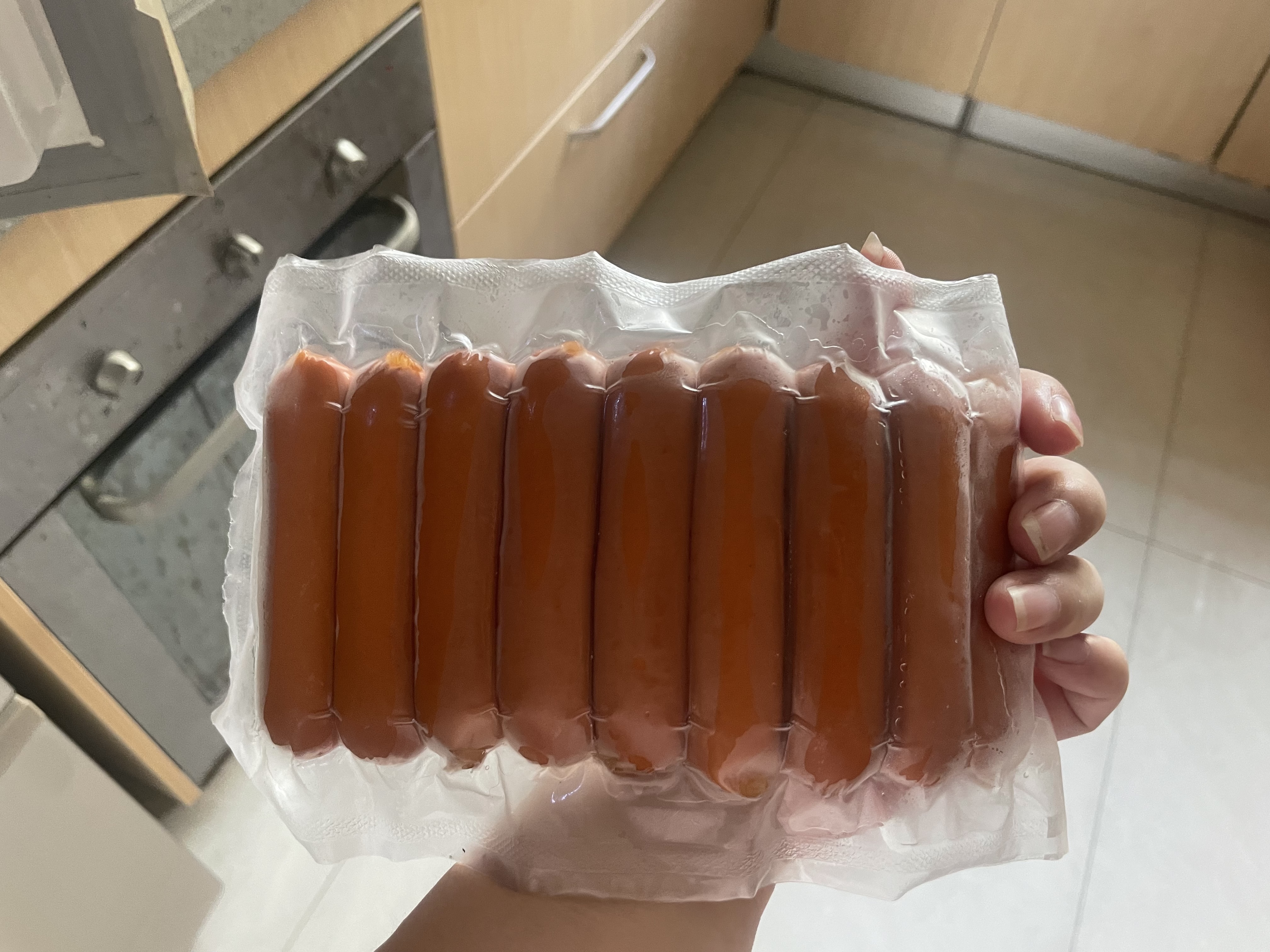 万威客 脆皮热狗肠(原味+蜜糖)1斤/20根 德式香肠火腿肠烤肠早餐熟食 实拍图