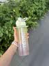 膳魔师（THERMOS）Tritan塑料运动水杯男女士便携水壶车载儿童水杯生日礼物TESD 【热卖色】甜心芭乐  附背带+挂件 700ml 实拍图