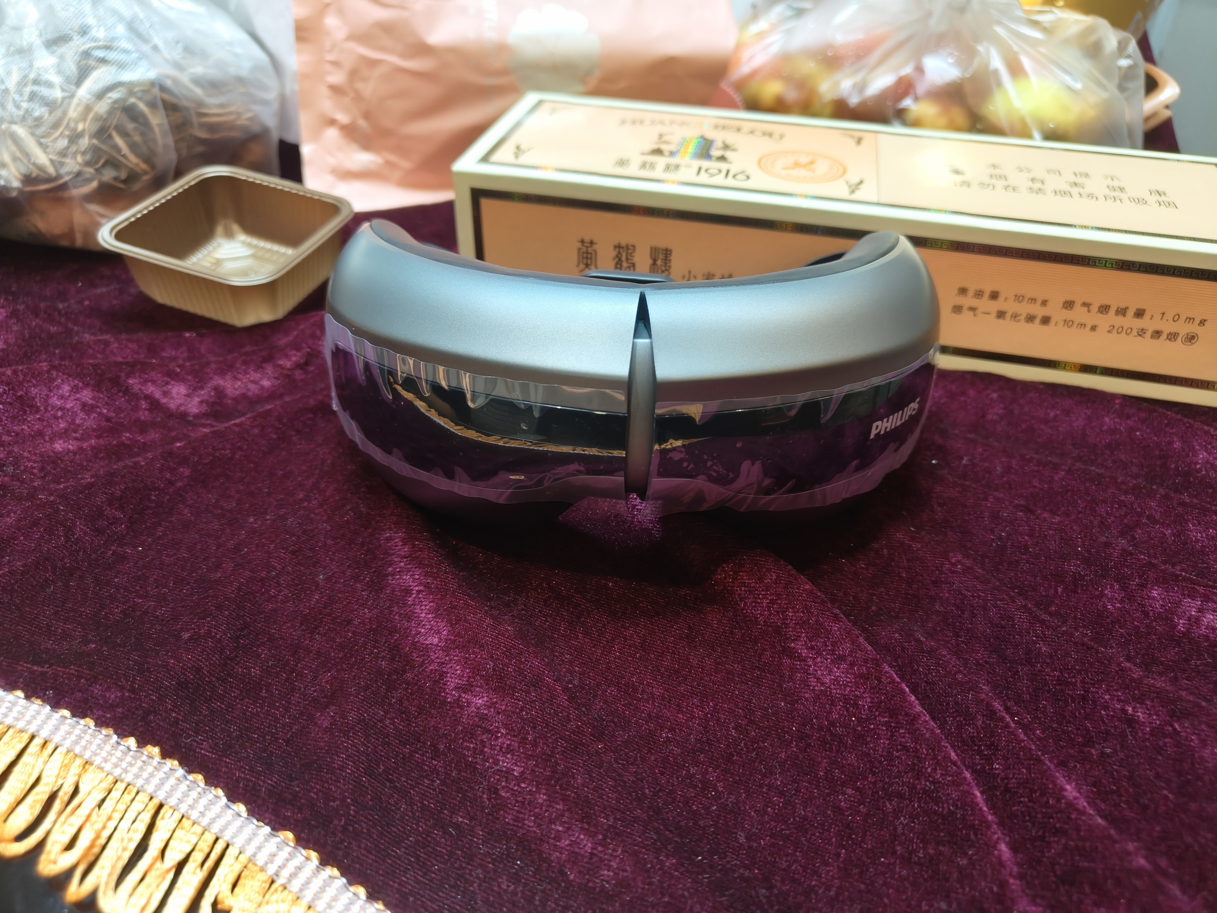 飞利浦（PHILIPS）眼部按摩仪【中秋节礼物】护眼仪 热敷眼罩全包裹气囊眼睛按摩器舒缓疲劳神器送男女朋友礼物3207E 实拍图