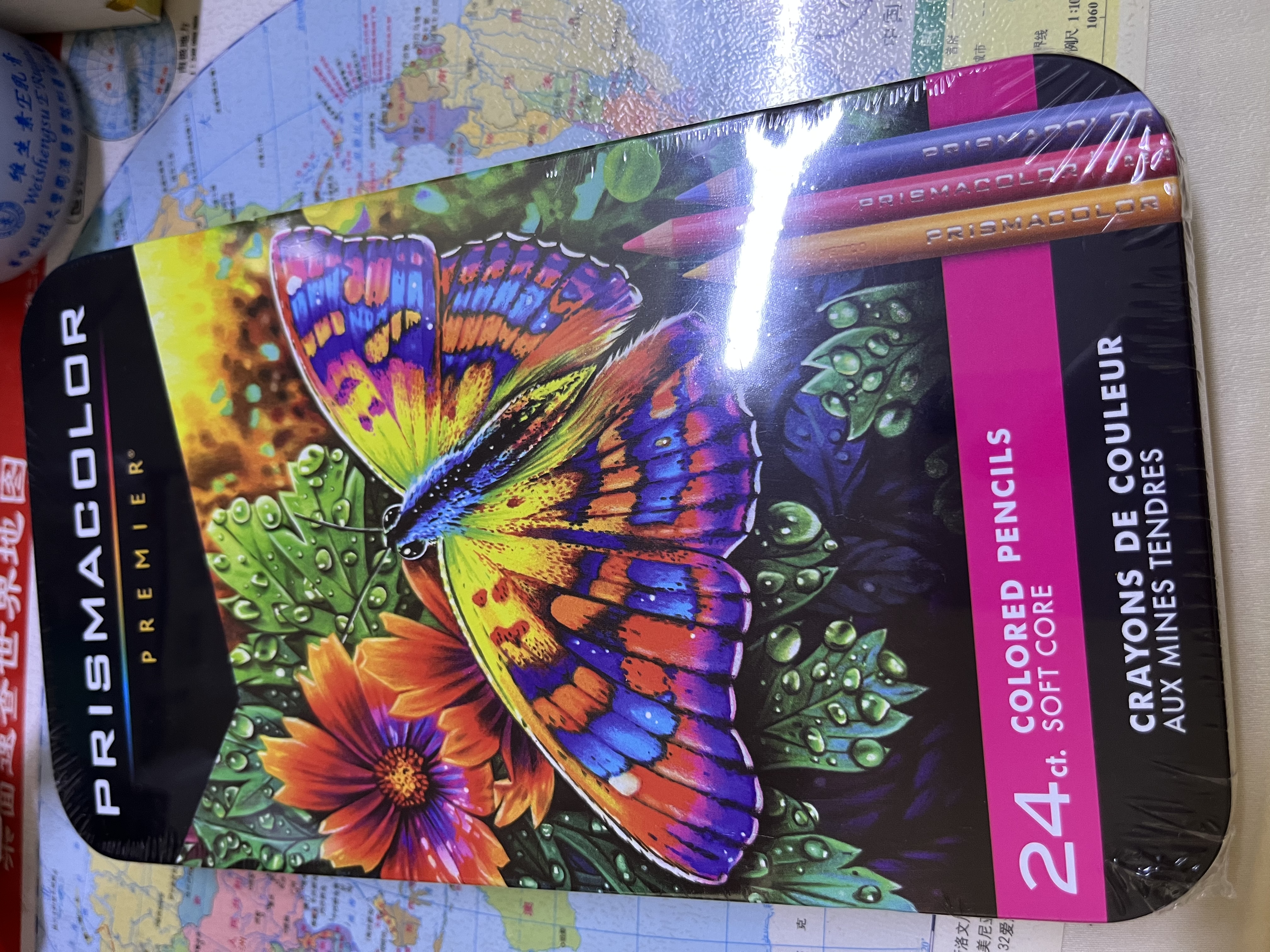 霹雳马（PRISMACOLOR）【中秋礼品】彩色铅笔彩铅笔24色挂装油性大师级画笔套装绘画写生手绘美国三福美术写生画画笔 实拍图