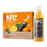 农夫山泉100%纯果汁NFC橙汁900ml*4瓶整箱装鲜果冷压榨饮料礼盒 实拍图