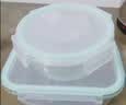 拜杰高硼硅玻璃饭盒上班族饭盒微波炉冰箱保鲜盒 圆形650ml 实拍图