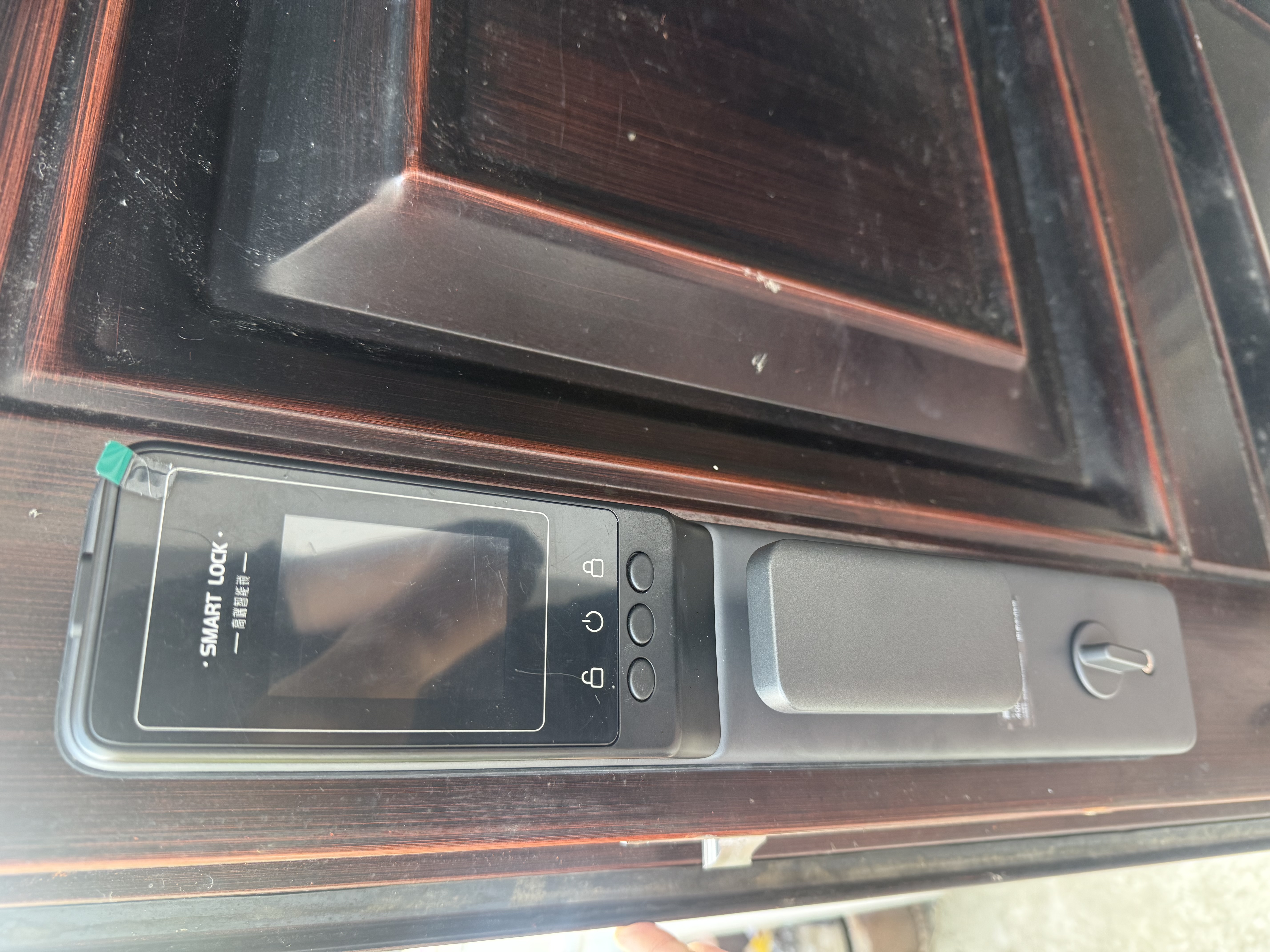 英典R70 Pro掌静脉智能门锁指纹锁3D人脸识别智能锁电子锁入户密码锁 掌静脉解锁+主动视频对讲+3D人脸 实拍图
