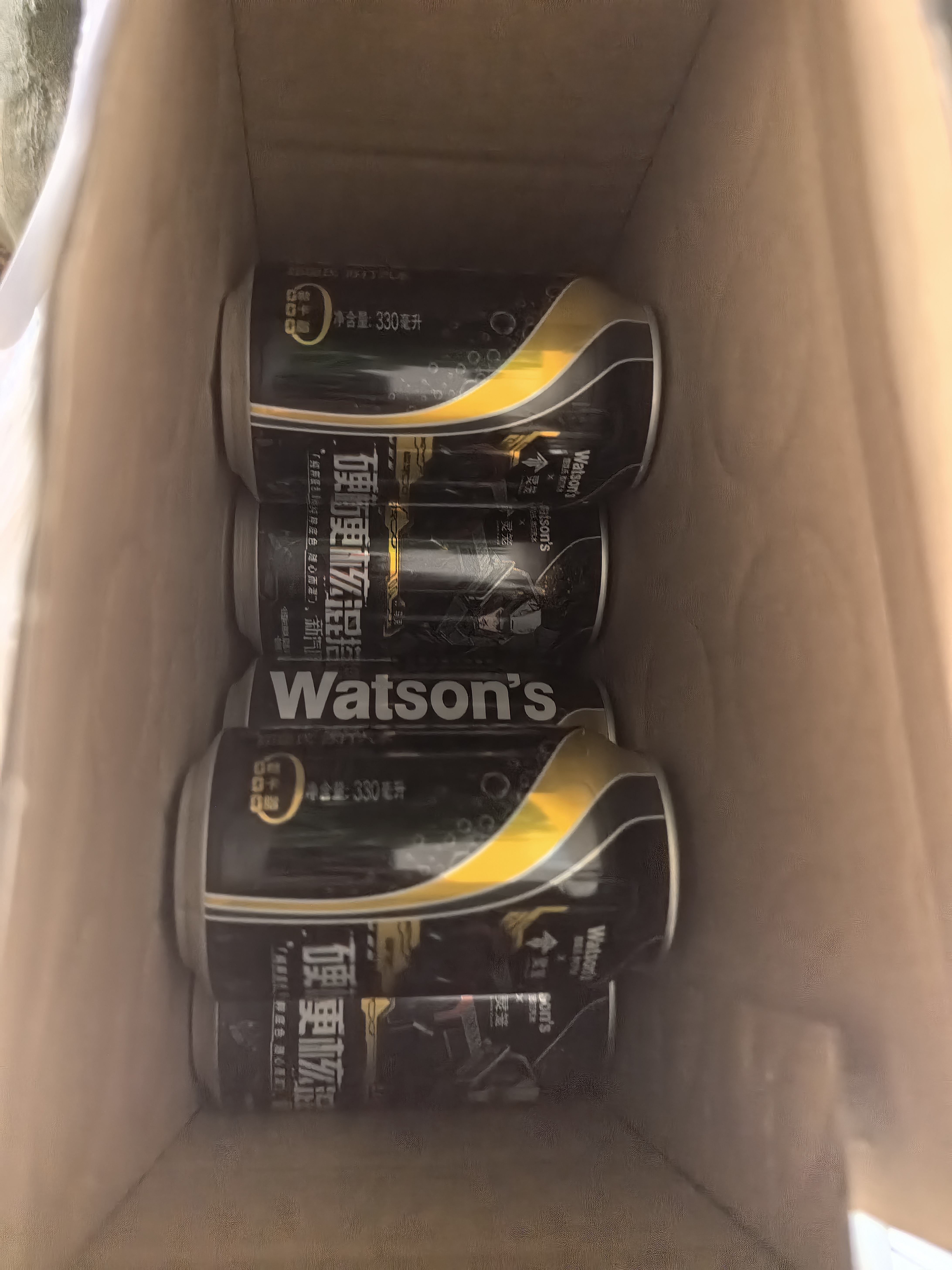 屈臣氏（Watsons）苏打水0糖0卡0脂原味含汽健身无糖饮料调酒气泡水330mL*24罐整箱 实拍图