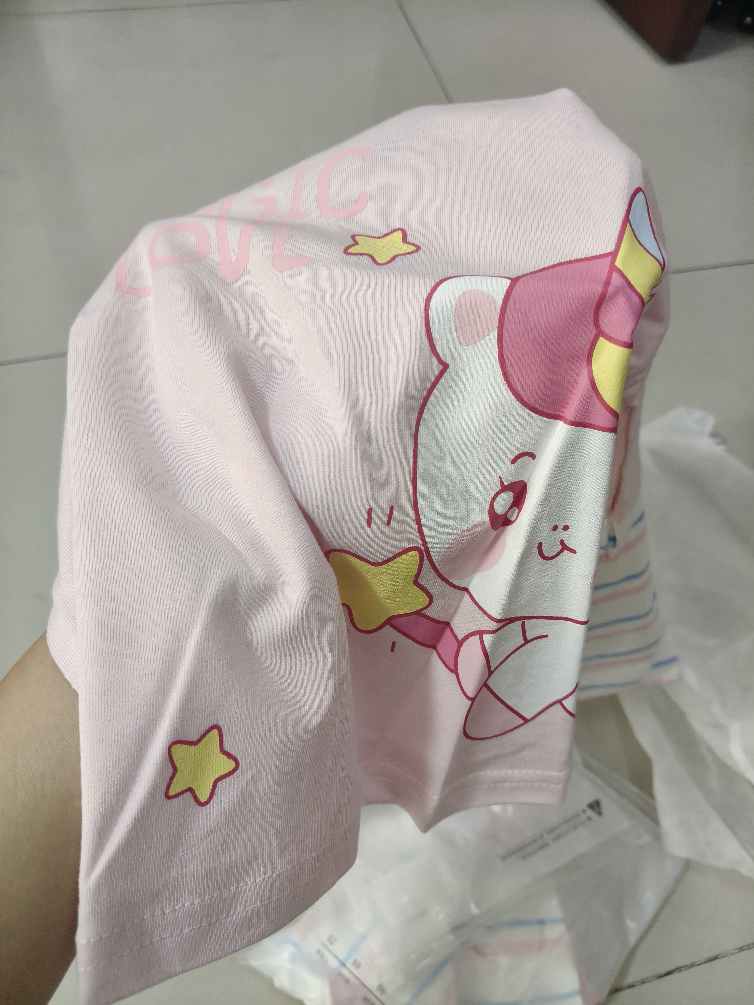 丸图 ONETU儿童T恤男女童长袖上衣春季新款中小童假两件打底衫彩虹宝丽110 实拍图
