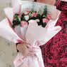 来一客鲜花速递康乃馨百合生日祝福礼物鲜花送妈妈老师同城配送 粉玫瑰蝴蝶兰花束 实拍图