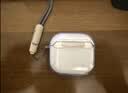 品胜适用AirPods5/4保护套 AirPods五代四代降噪版通用2026款苹果耳机保护套防摔软壳 透黑色 含挂绳 实拍图