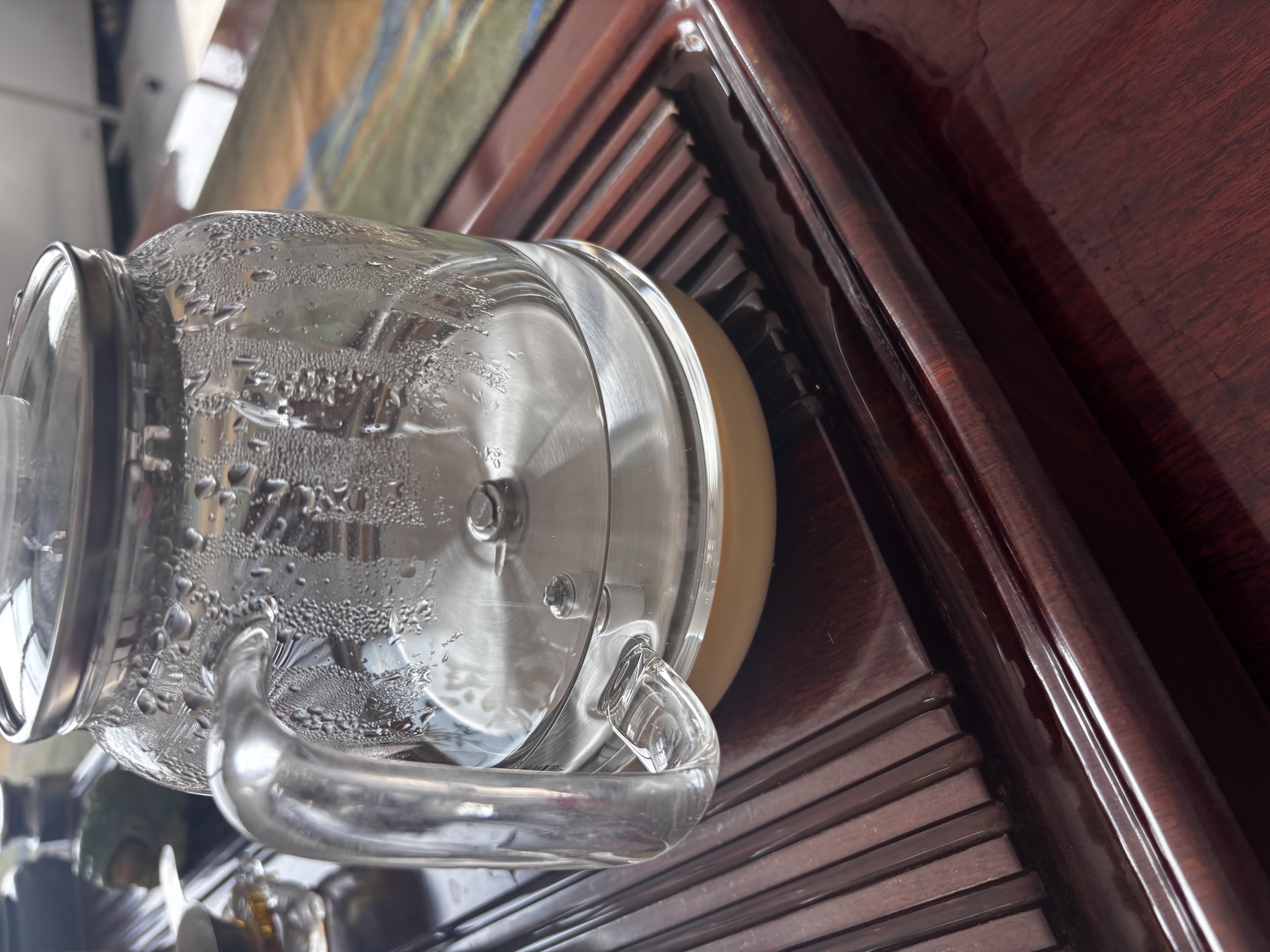 友家铺子（Biooner）全自动上水电热水壶烧水壶家用办公茶台一体机茶桌茶几嵌入式茶具套装 玫瑰金蒸茶款1L 实拍图