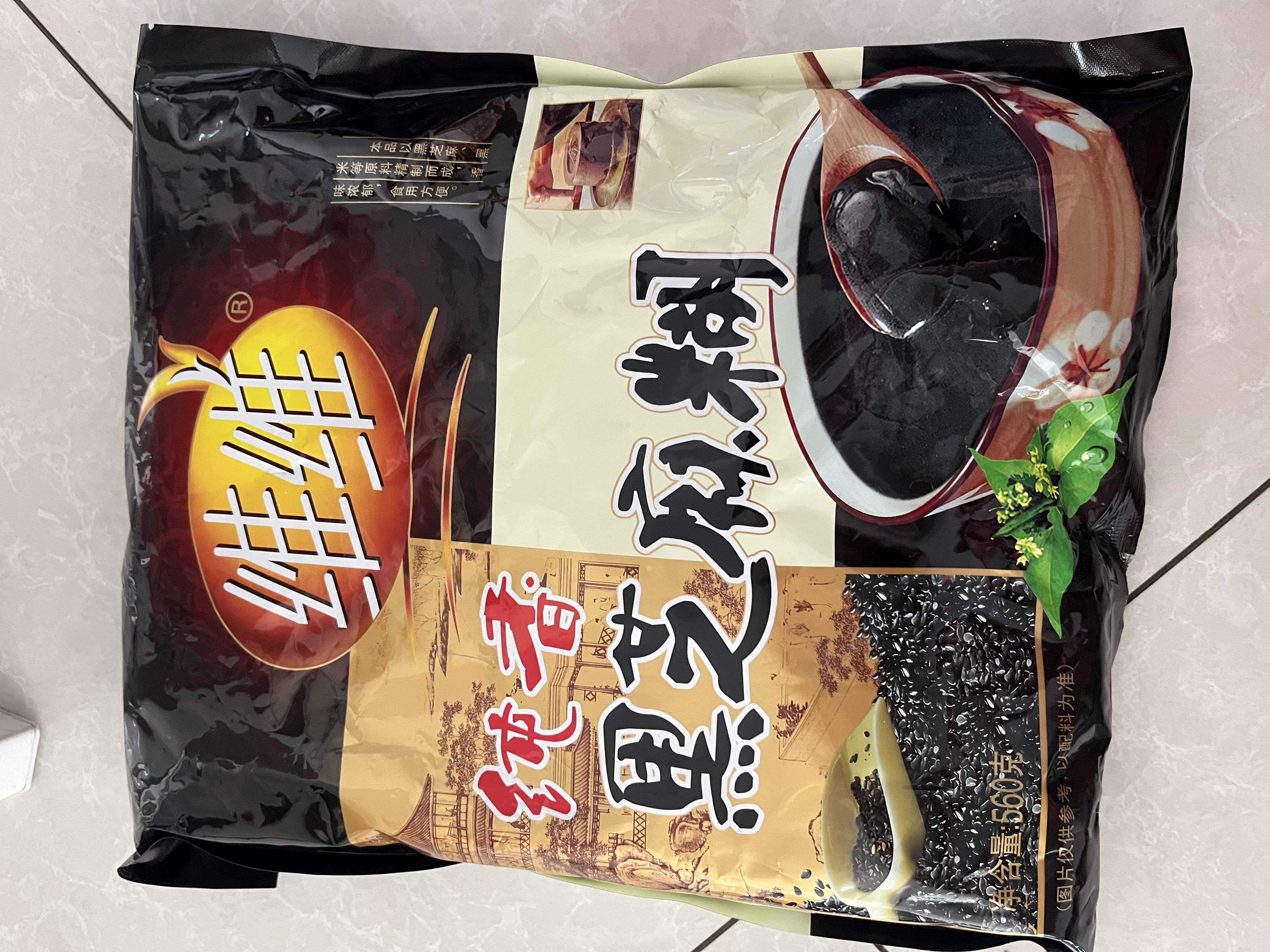 维维纯香黑芝麻糊560g/袋早餐即食冲饮谷物健身代餐 速溶即食 实拍图