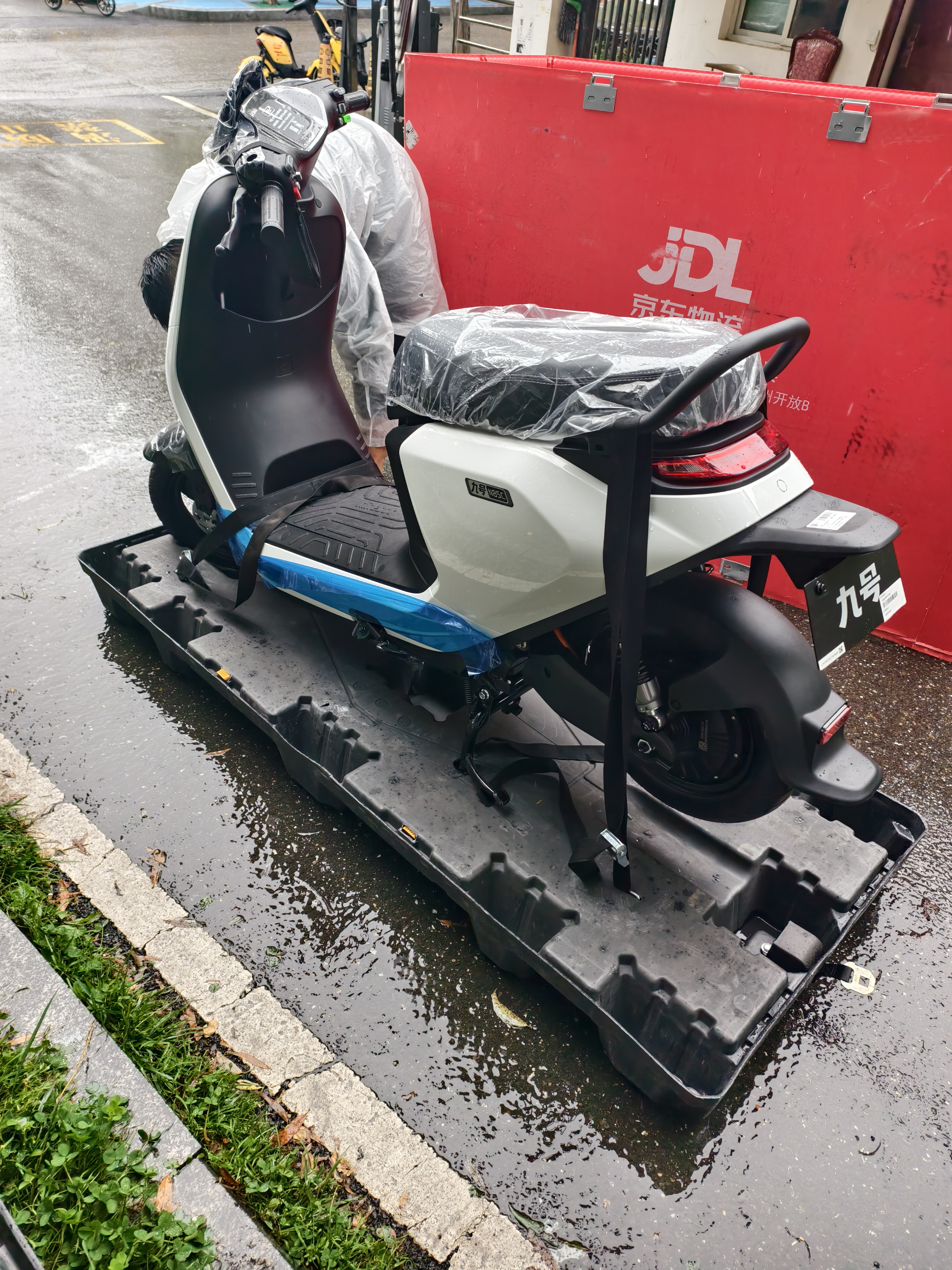 九号（Ninebot）N85C电动摩托车 9号电动电瓶车成人小型铅酸电摩-珍珠白 实拍图