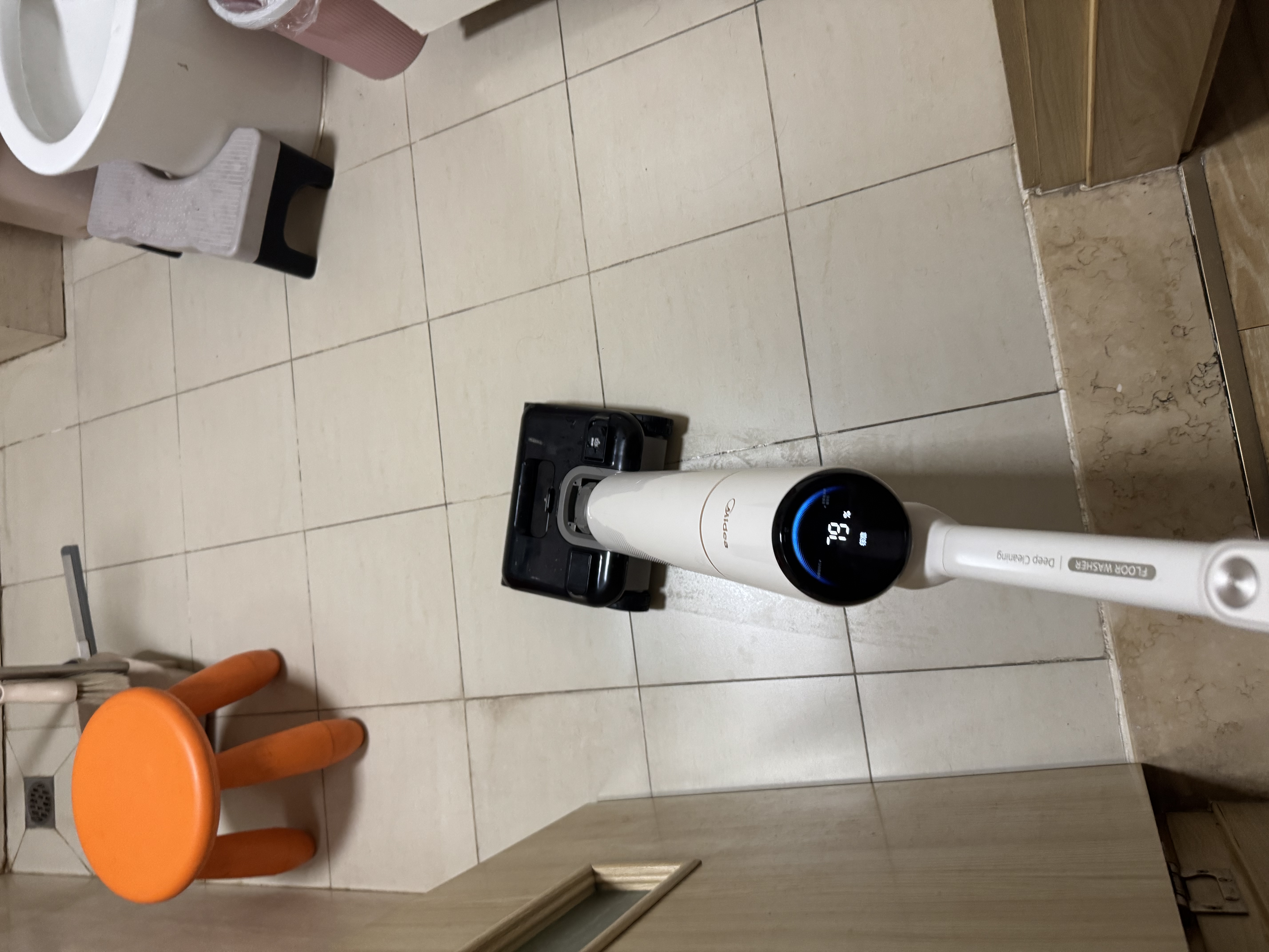 美的（Midea）推入式净味洗地机S60honor【2.5h快充 大吸力 全向助力】洗拖吸一体全自动清洗 家用速烘干拖地机 实拍图