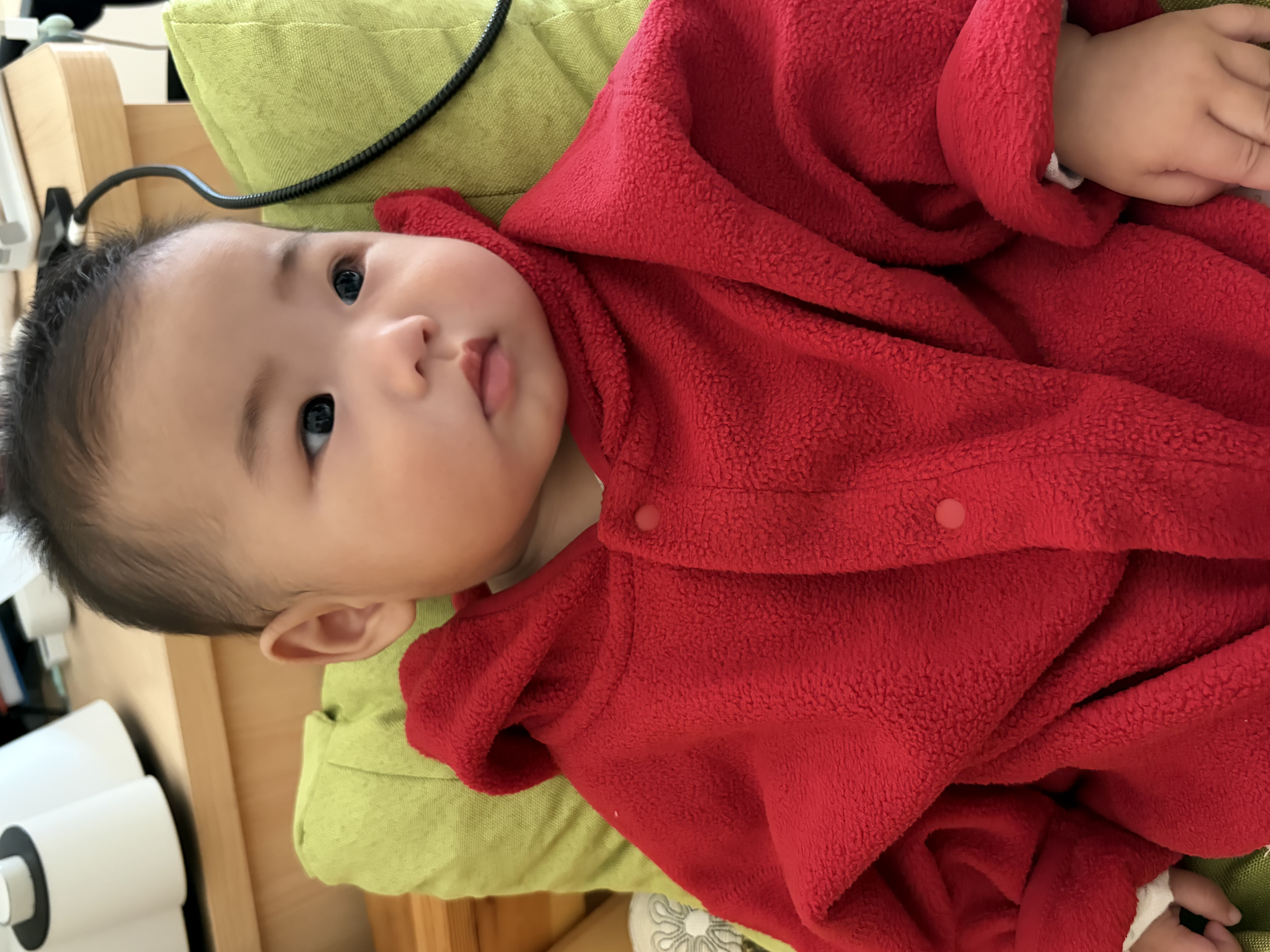 嘟嘟家儿童连帽外套春秋款男童户外休闲秋装小童上衣百搭女童加绒童装潮 红色 80 实拍图