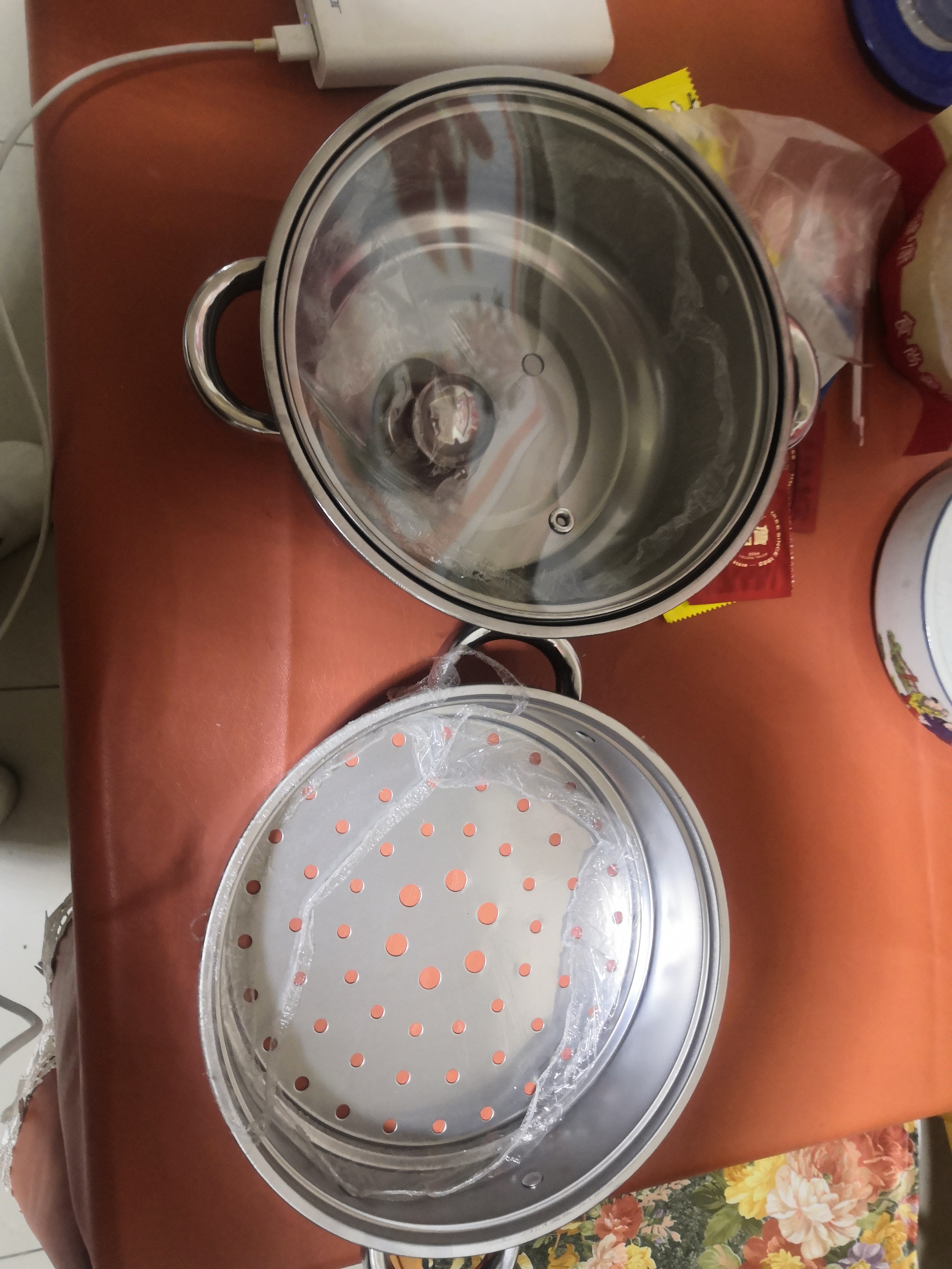 双层蒸锅不锈钢上蒸下煮蒸包子煮面条锅电磁炉燃气灶通用汤锅蒸笼 【限时特价】不锈钢本色 2层 22cm 实拍图