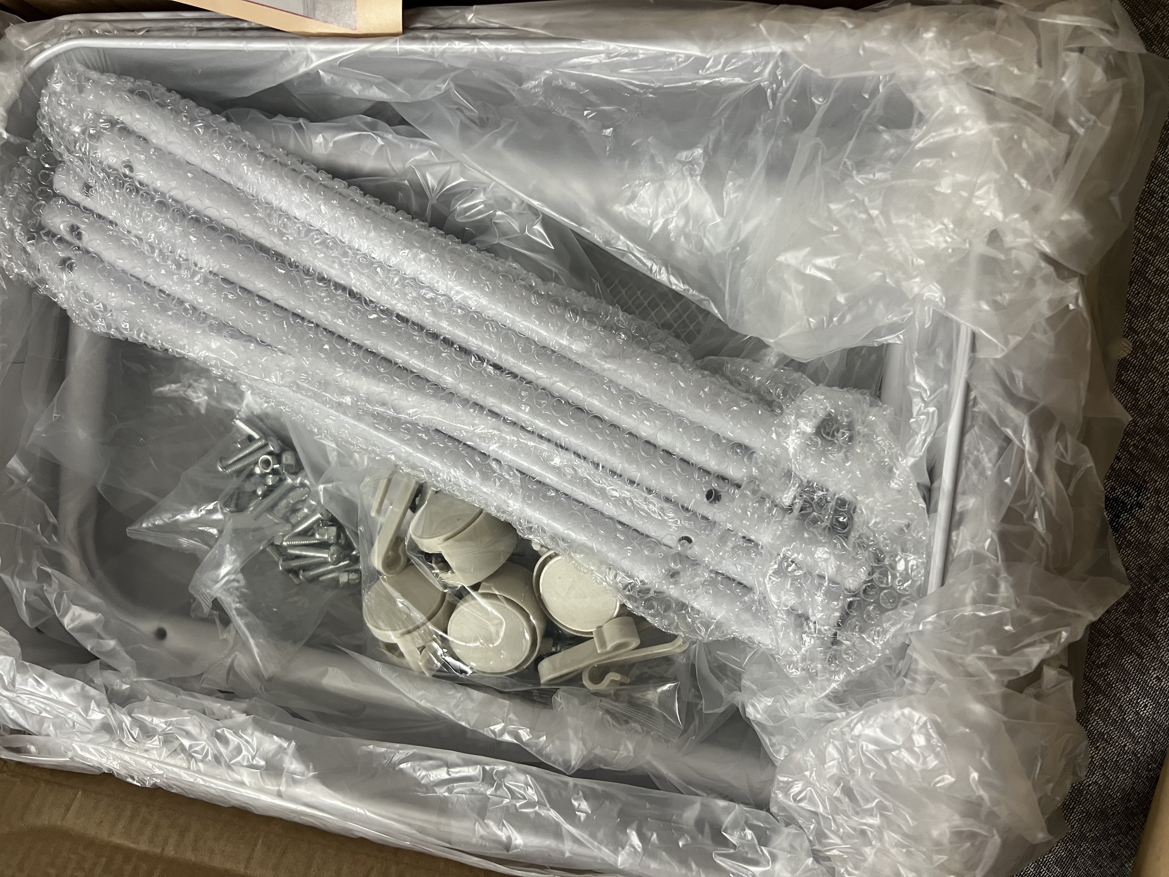 全品屋小推车置物架可移动落地收纳架家用零食厨房多层碳钢带轮架子肆白 实拍图