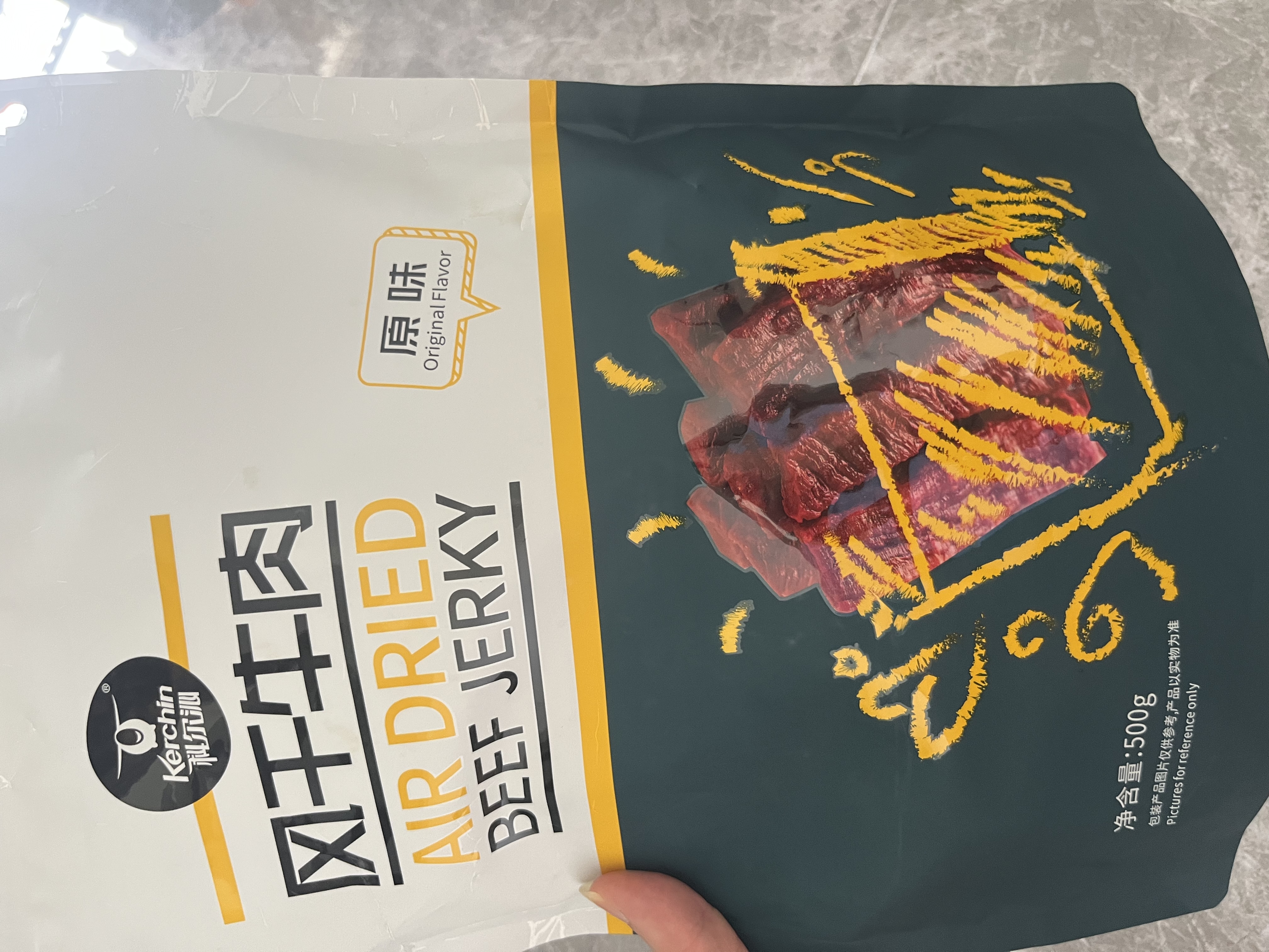 科尔沁手撕风干牛肉干原味500g量贩装 内蒙特产肉干肉脯休闲解馋零食 实拍图