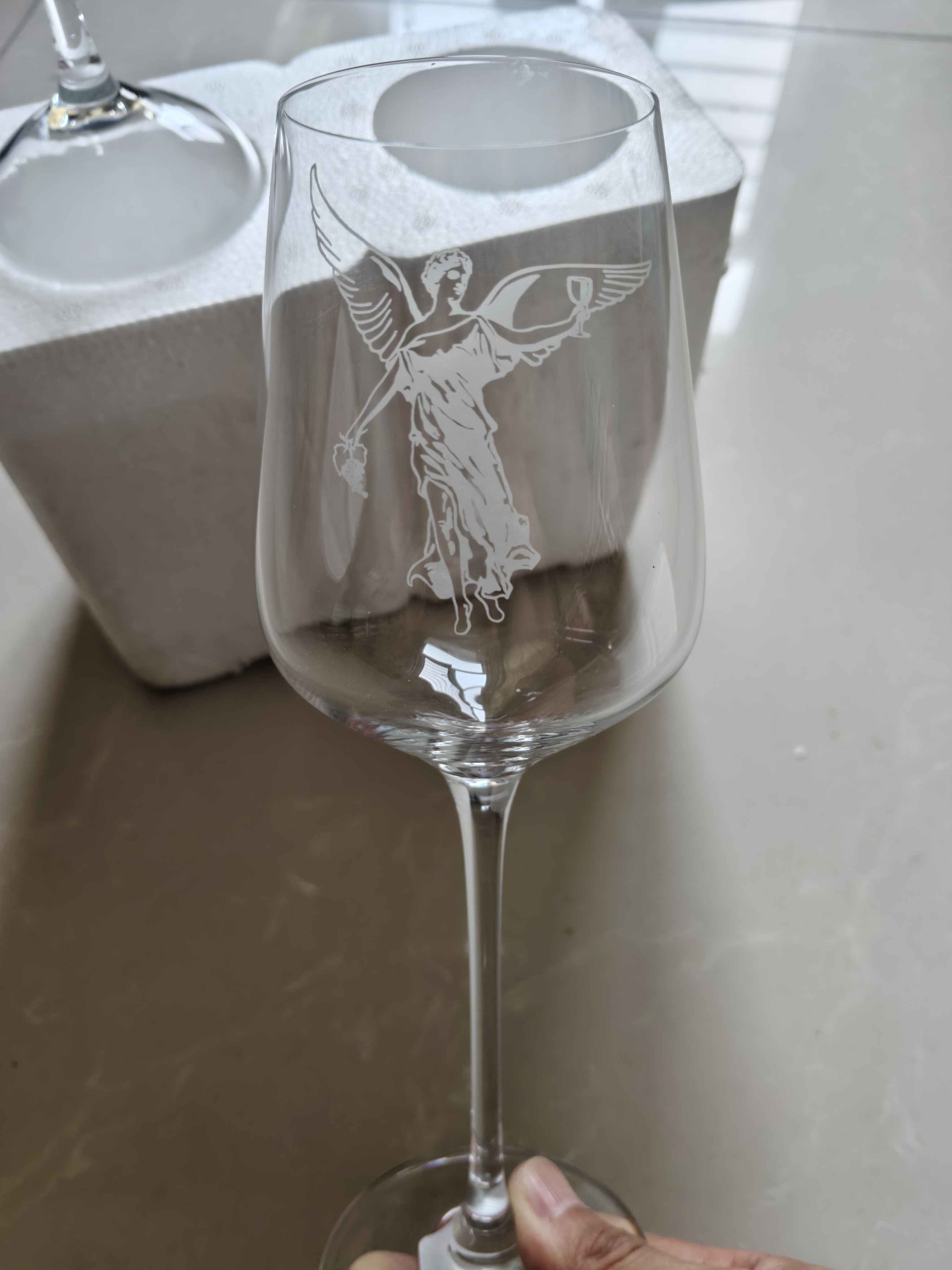 蒙特斯定制logo红酒杯葡萄酒杯 红酒杯双支装 实拍图
