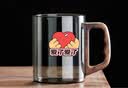 泥也杯子玻璃杯茶杯马克杯玻璃水杯家用玻璃茶杯高硼硅玻璃杯绿茶杯男 实拍图