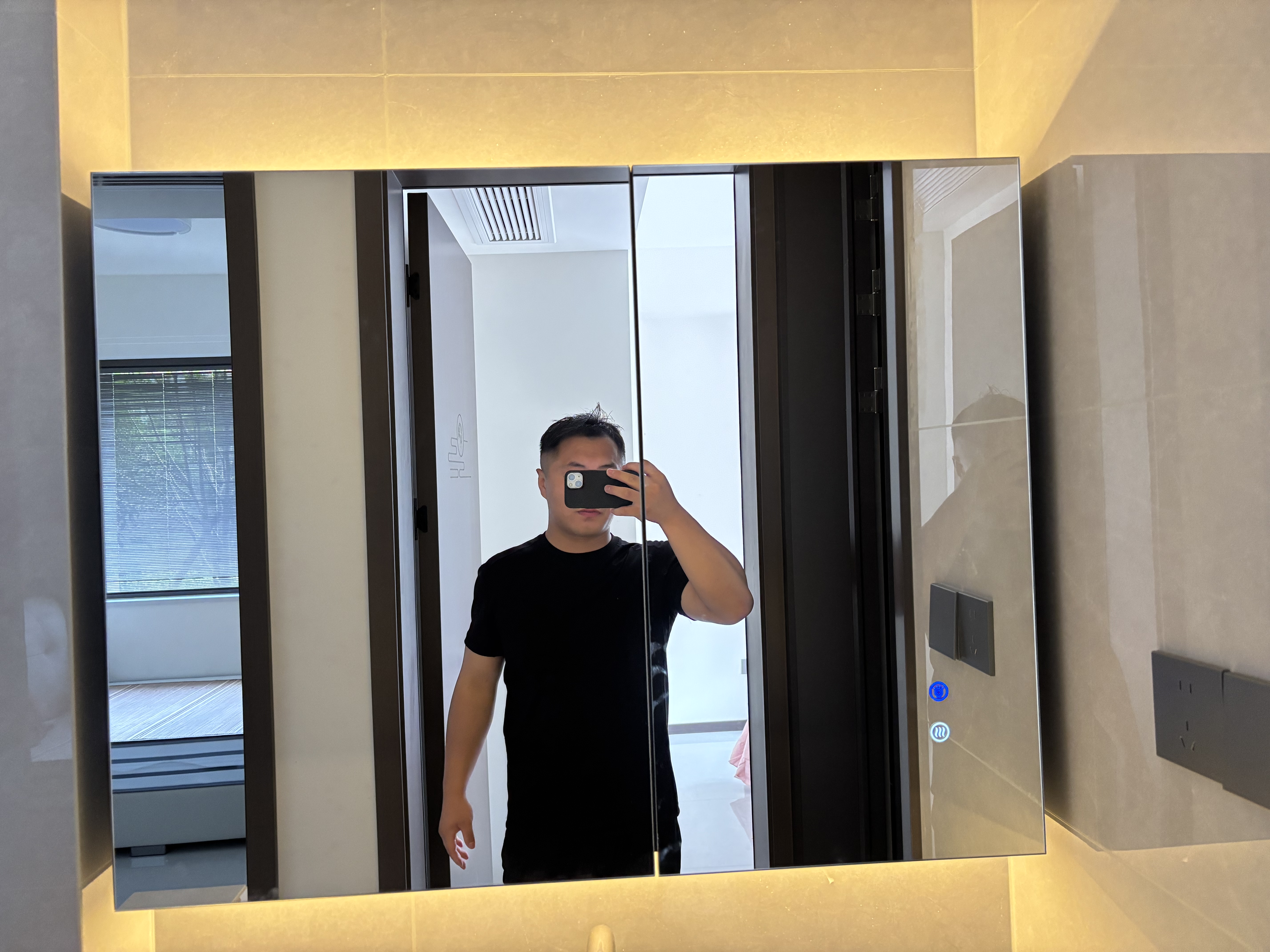 帝王洁具智能浴室柜 卫生间简约风陶瓷一体盆洗手洗脸盆柜卫浴洗漱台组合 0.9米【背光美妆智能镜柜】X1陶瓷盆 实拍图