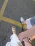 优衣库棉麻条纹层叠连衣裙/无袖女装/裙子484787 01 乳白色 M 实拍图