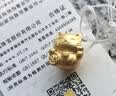 周六福3D硬金招财猫黄金转运珠男女足金生日礼物A1610417 约0.79g 实拍图