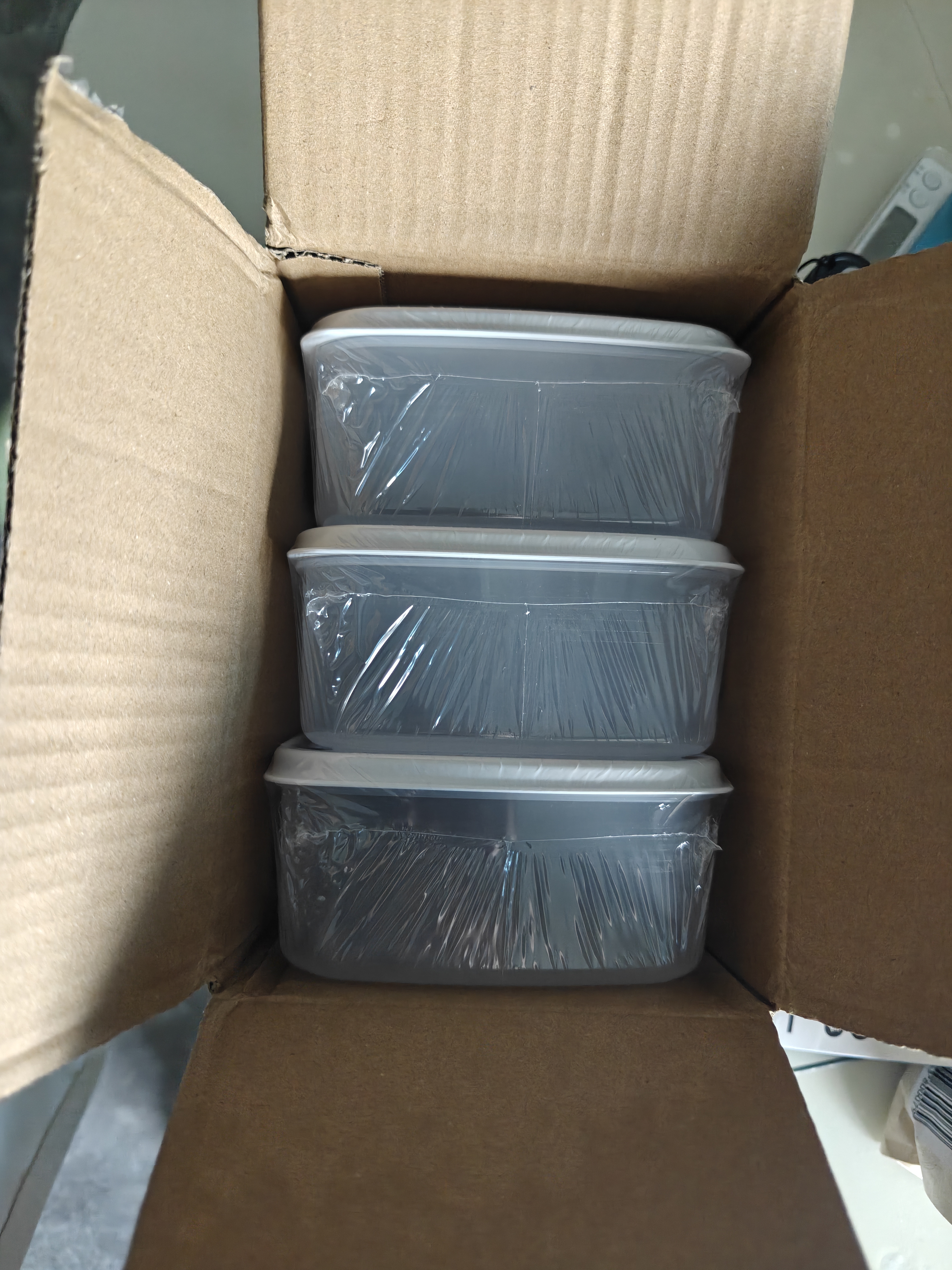 佳帮手冰箱保鲜盒食品级抗菌收纳盒专用密封水果蔬菜冷冻盒1000ml3只装 实拍图
