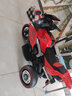 喜靓贝儿童电动车摩托车男孩女孩三轮车可充电玩具车宝宝童车可坐人 【双驱大电瓶】红色+手机蓝牙+皮座 实拍图