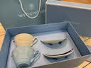 Wedgwood欢愉假日咖啡杯碟陶瓷茶杯碟高颜值杯碟情侣杯 欢愉假日蓝白2杯2碟 实拍图