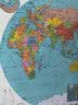 【大字版】2026新版中国地图+世界地图挂图 约1.1米*0.8米 2张精选挂杆 大字清晰 学生地图 地理学习 办公家用 装饰挂图 实拍图