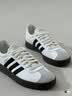 adidas「T头鞋」VL COURT CLASSIC板鞋德训鞋男女阿迪达斯轻运动   汉玉白/黑色/树脂黄   37 实拍图
