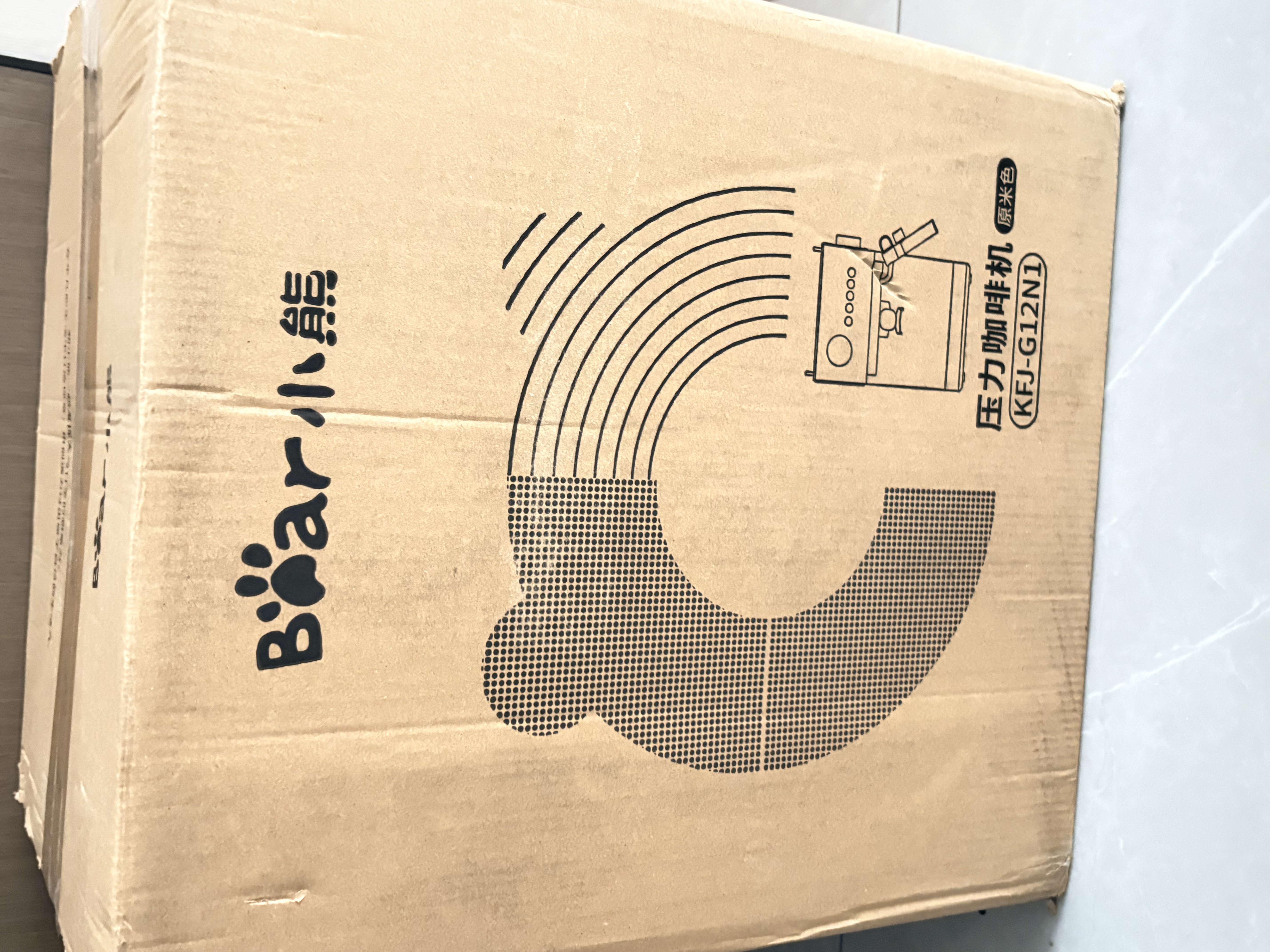 小熊（Bear）小白咖 咖啡机 家用半自动意式咖啡机 冷热双萃可用咖啡胶囊20Bar泵压自动打奶 G12N1 实拍图