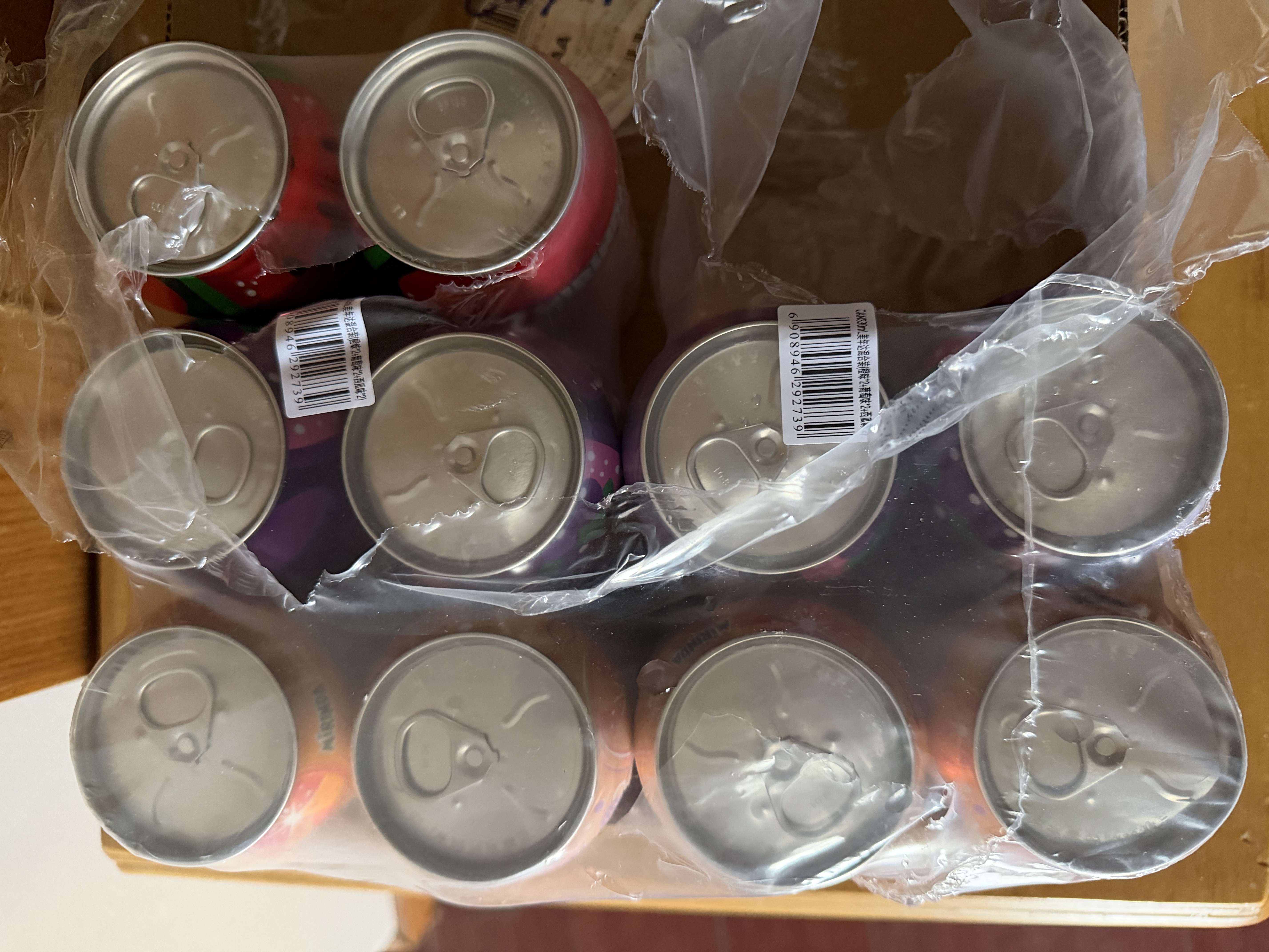 百事可乐美年达（橙味8+葡萄味8+西瓜味8）碳酸饮料330ml*24罐混合装 实拍图