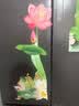 荷花鲤鱼图九鱼聚财装饰贴画卫生间专用荷花除秽自粘墙贴壁画防水 荷花净秽 宽60×高90厘米 实拍图