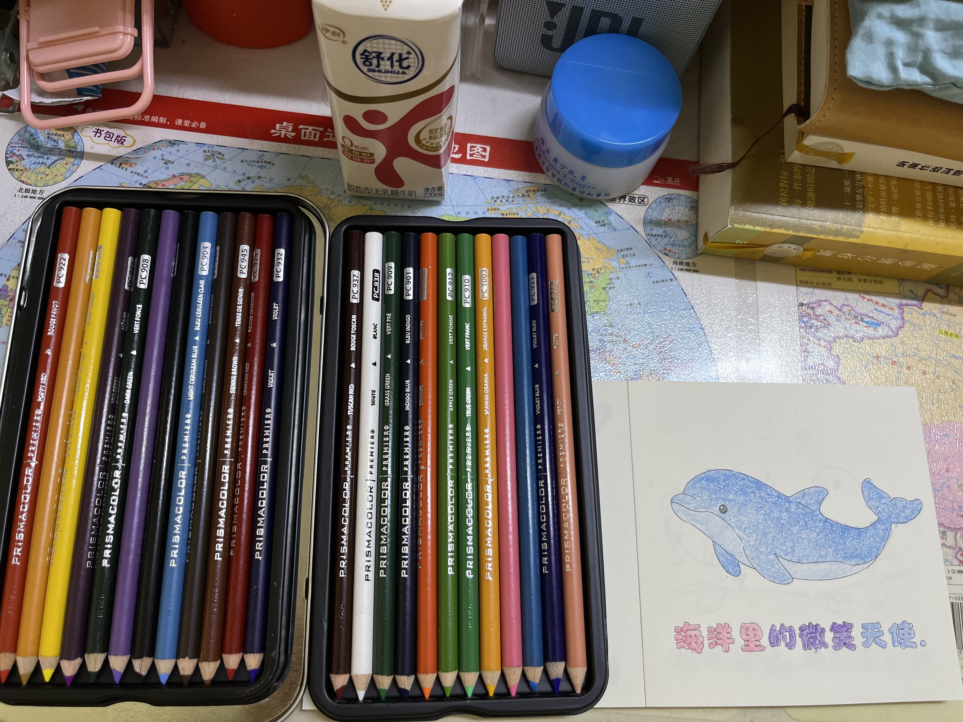 霹雳马（PRISMACOLOR）【中秋礼品】彩色铅笔彩铅笔24色挂装油性大师级画笔套装绘画写生手绘美国三福美术写生画画笔 实拍图