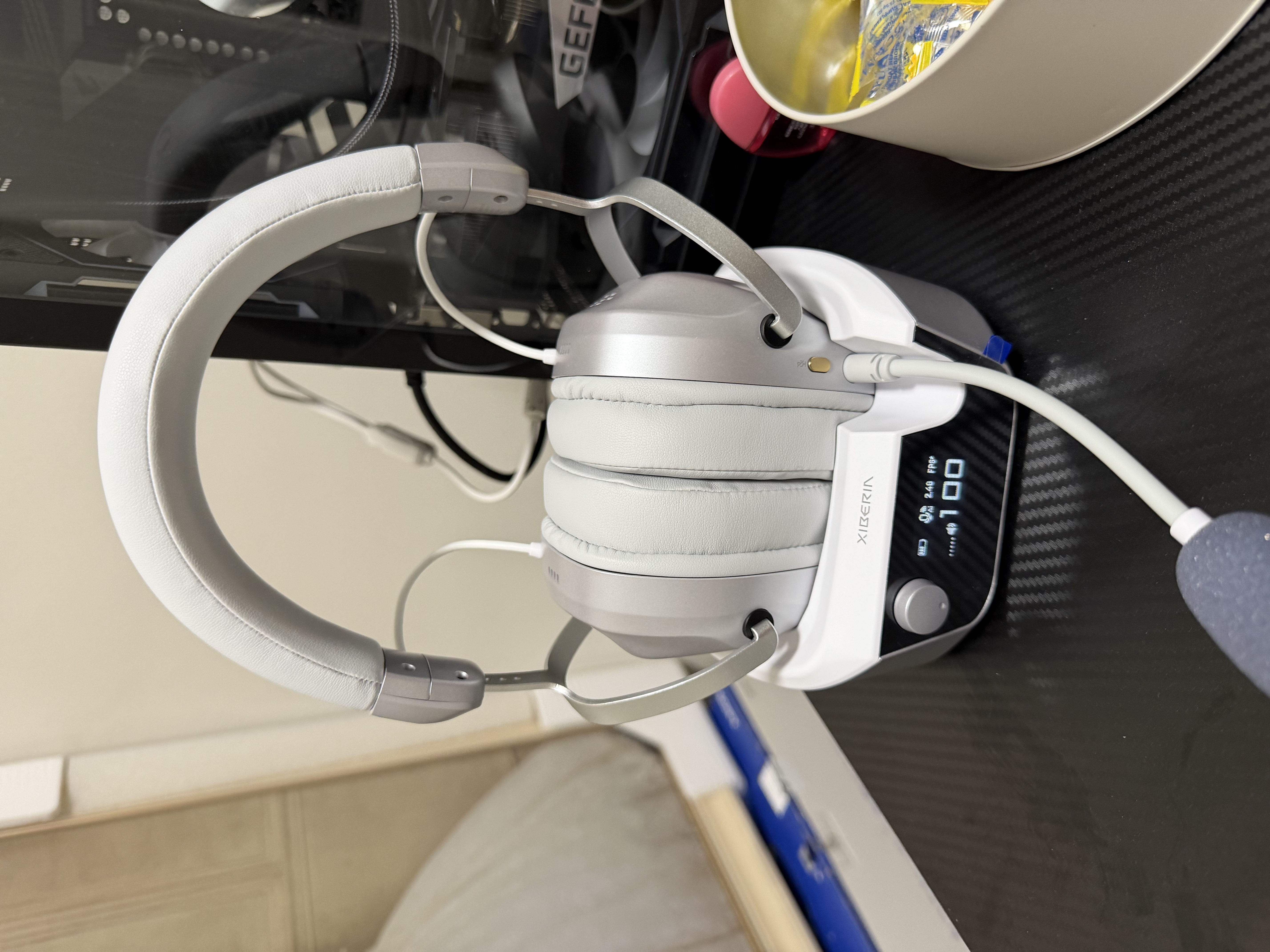 西伯利亚T7GT战术屏超充底座版【apEX冠军同款】四模游戏耳机蓝牙无线头戴式电竞三角洲FPS音效听声辨位 实拍图