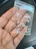 芯奢S999纯银针耳钉女款简约猫眼玫瑰金色2026新款气质养耳洞耳环耳饰 【S999银针】猫眼耳钉一对 实拍图