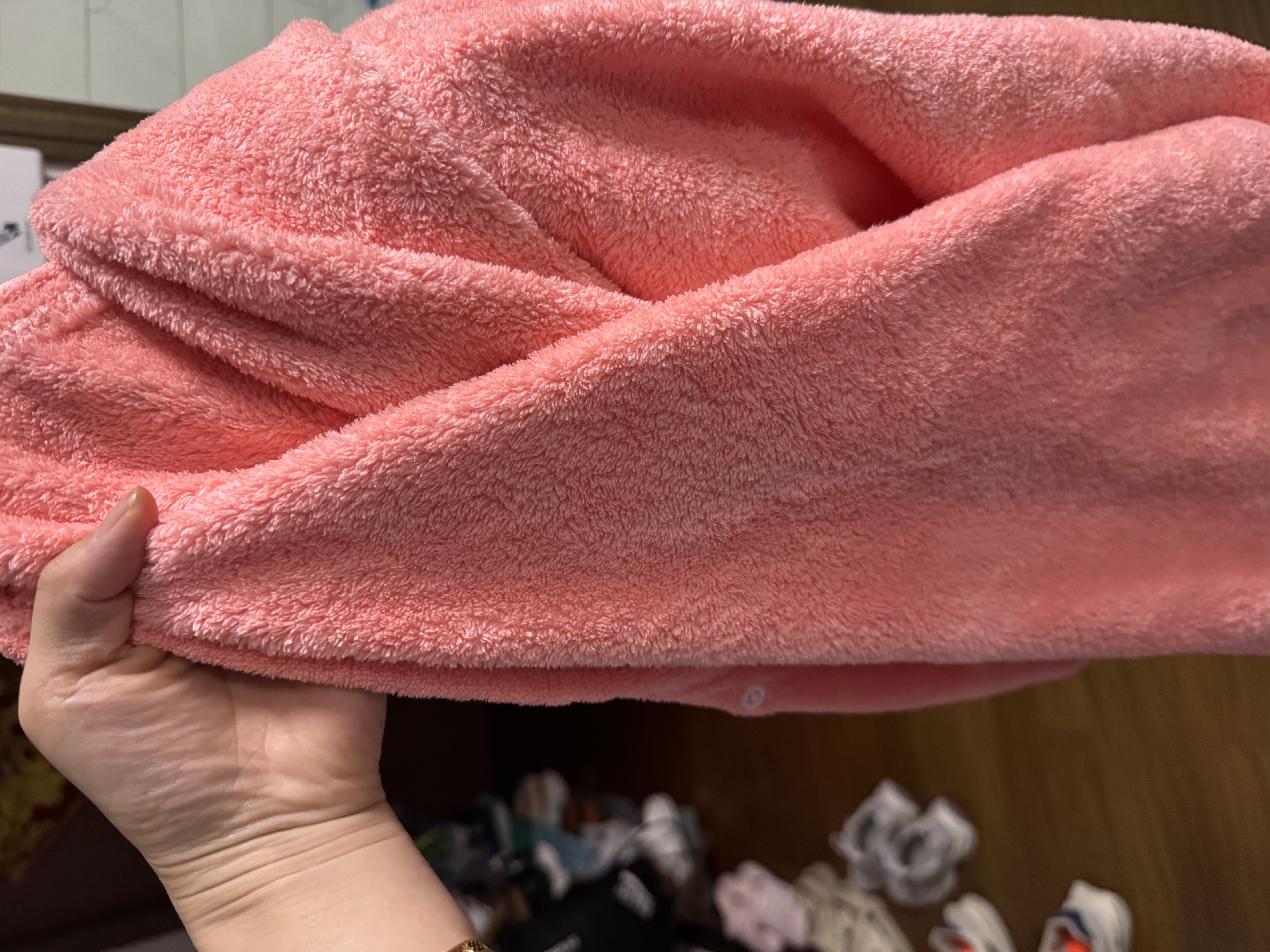 南极人（Nanjiren）宝宝浴巾儿童带帽斗篷浴袍新生儿超软吸水浴巾洗澡连帽包巾速干 实拍图