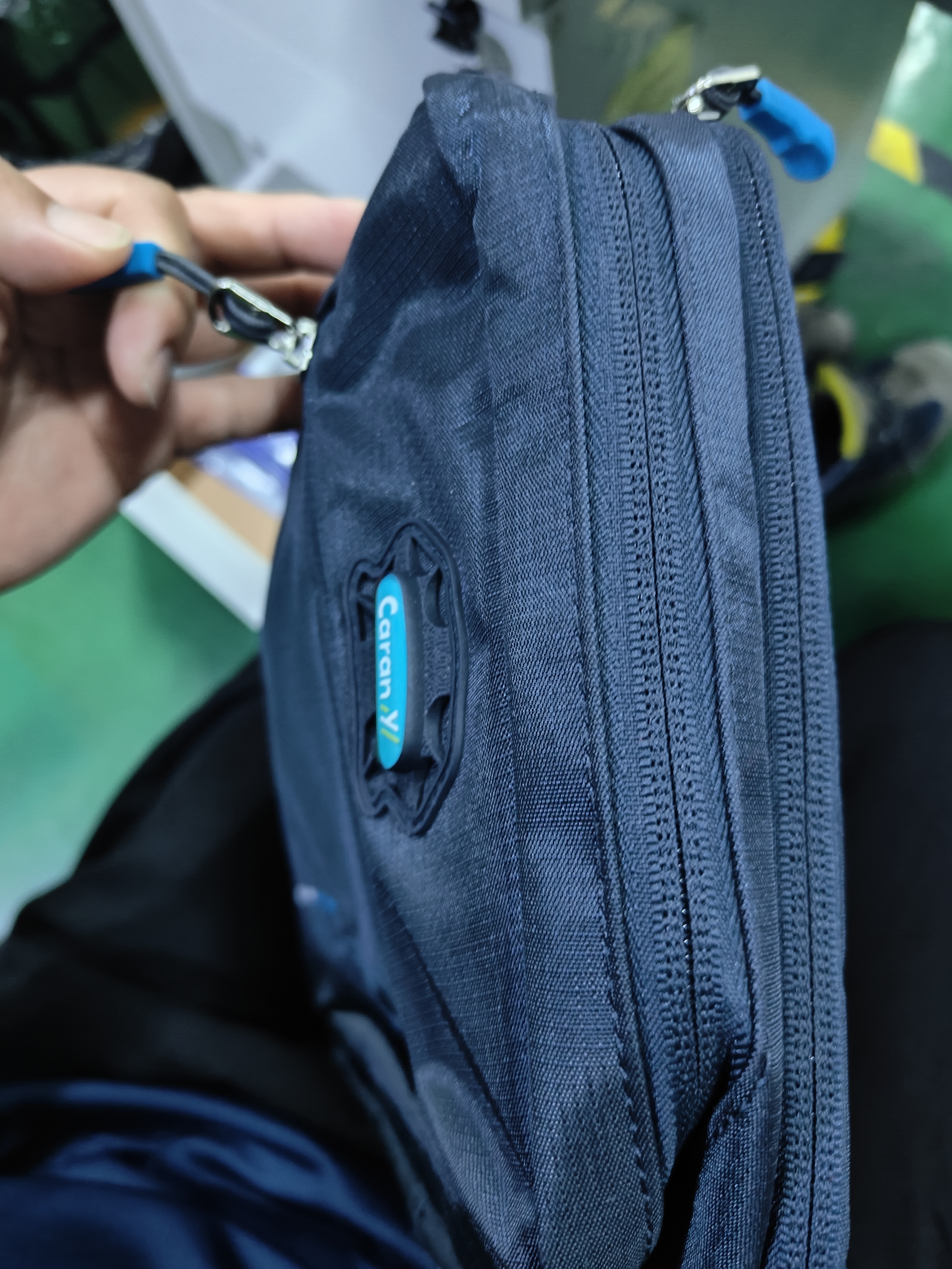卡拉羊休闲运动包男单肩包多用斜挎包轻便潮流胸包CX4007藏青 实拍图