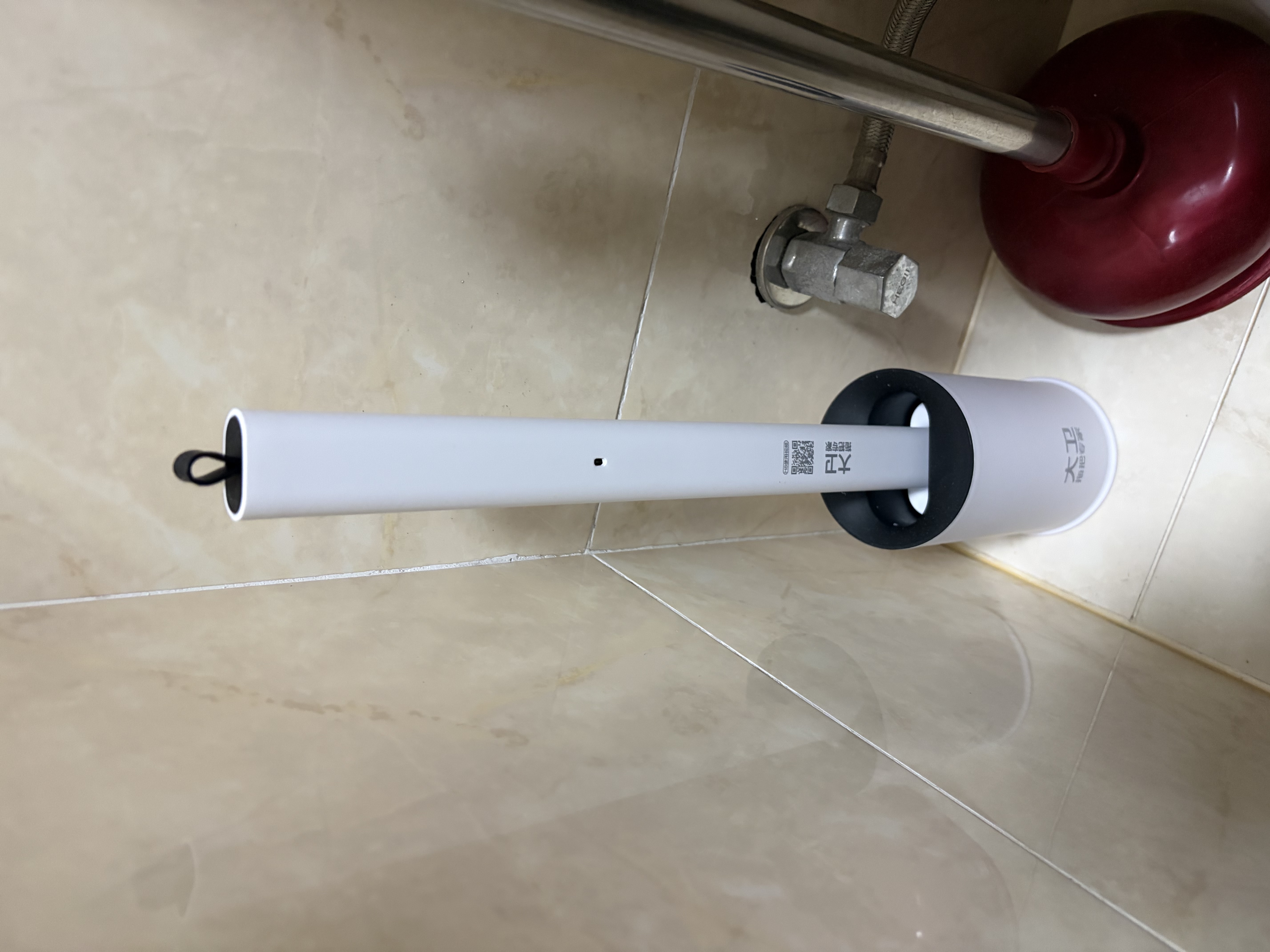 大卫长柄软胶马桶刷家用洁厕刷可夹洗脸巾H8+收纳底座+1包清洁巾 实拍图