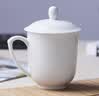 陶相惠茶杯办公杯陶瓷杯纯白骨瓷带盖会议杯子开会水杯定制公司LOGO刻字 实拍图