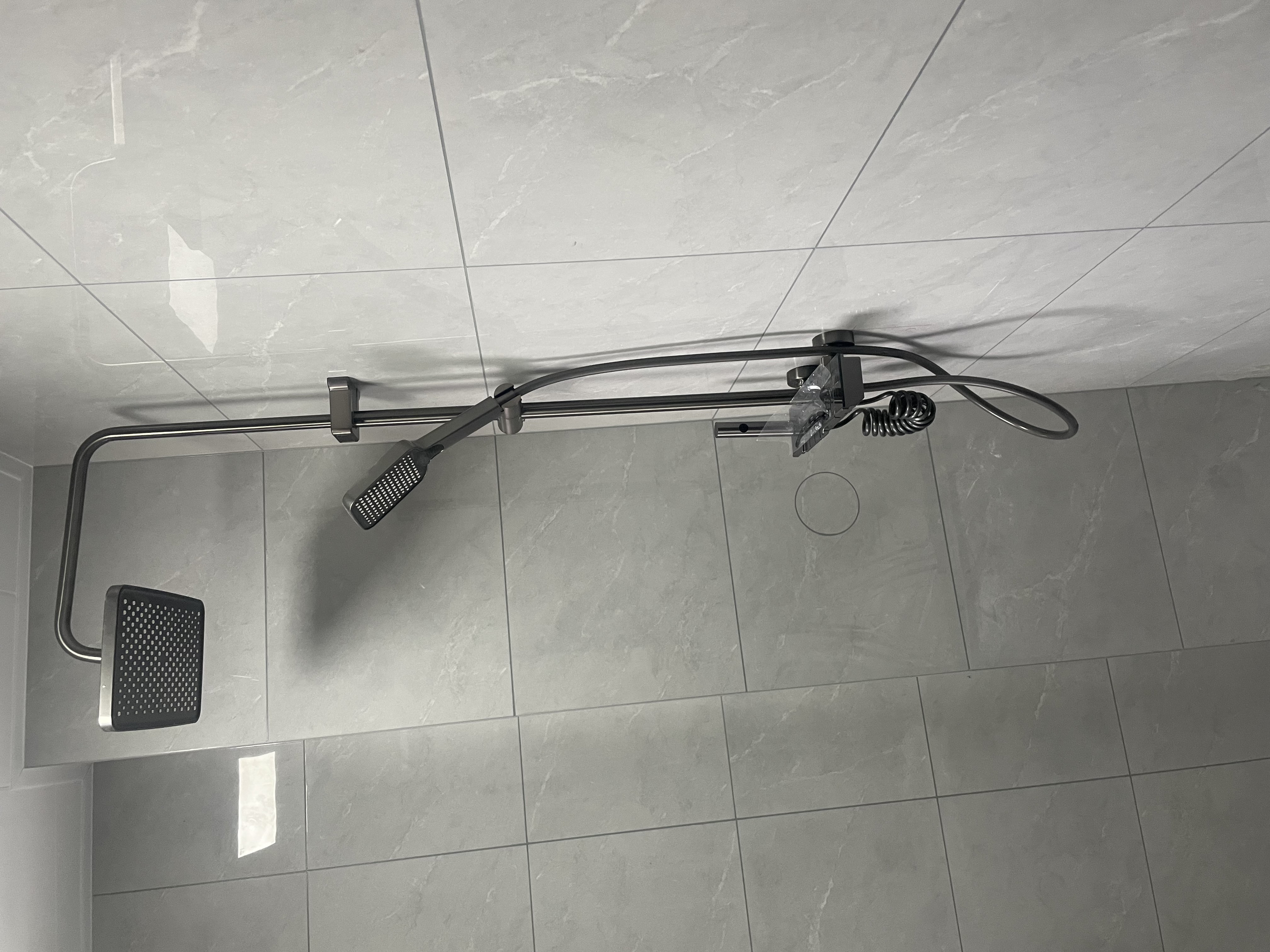 恋派浴室柜 陶瓷一体盆卫生间洗脸盆柜组合悬挂式洗漱台智能洗手盆柜 浴室柜+马桶+花洒【款式坑距备注】 实拍图