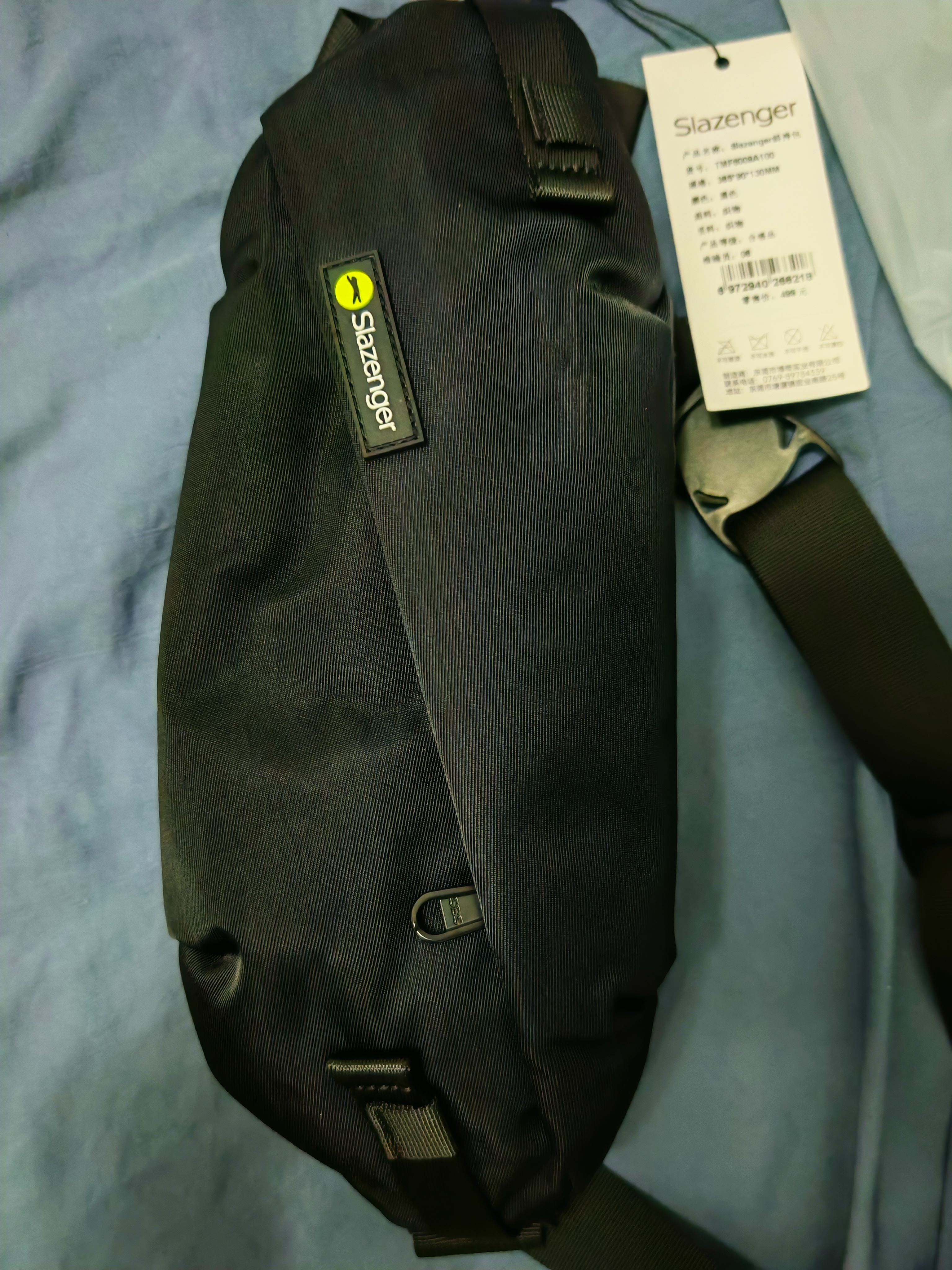 史莱辛格（Slazenger）潮酷斜挎包男单肩包休闲胸包运动腰包骑行通勤小包 实拍图