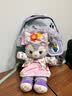 SHUKIKU乐兜兜儿童公仔双肩包幼儿园书包小学生防泼水背包 海盐茄紫 S+ 实拍图